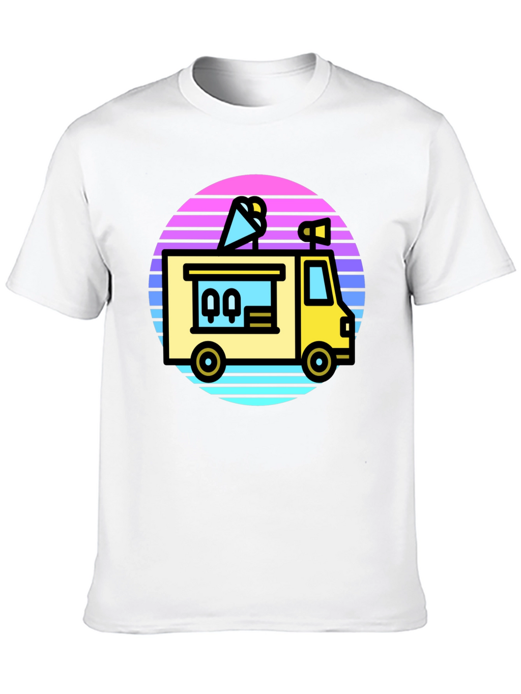Retro Ice Cream Truck Graphic Tee