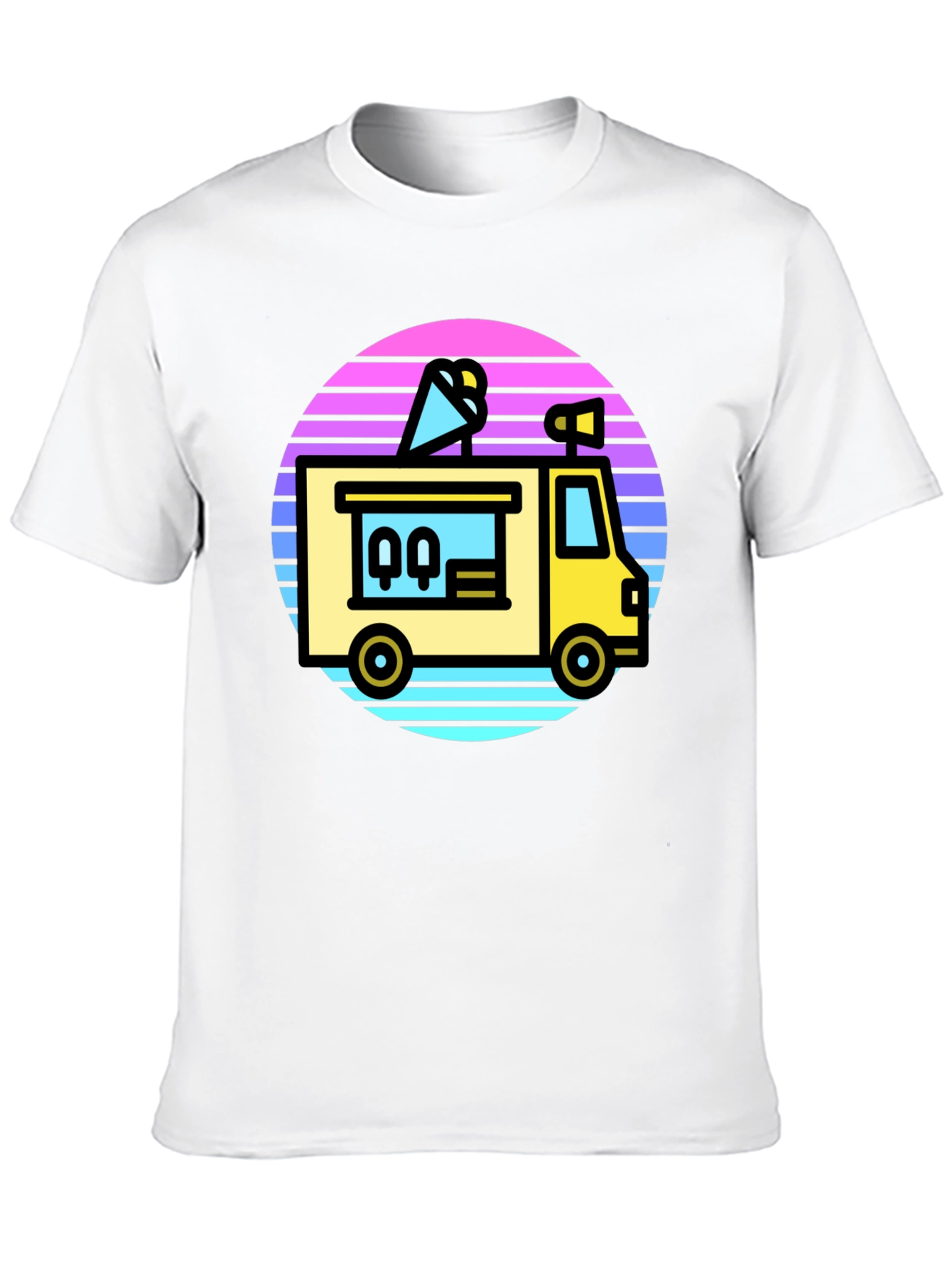 Retro Ice Cream Truck Graphic Tee