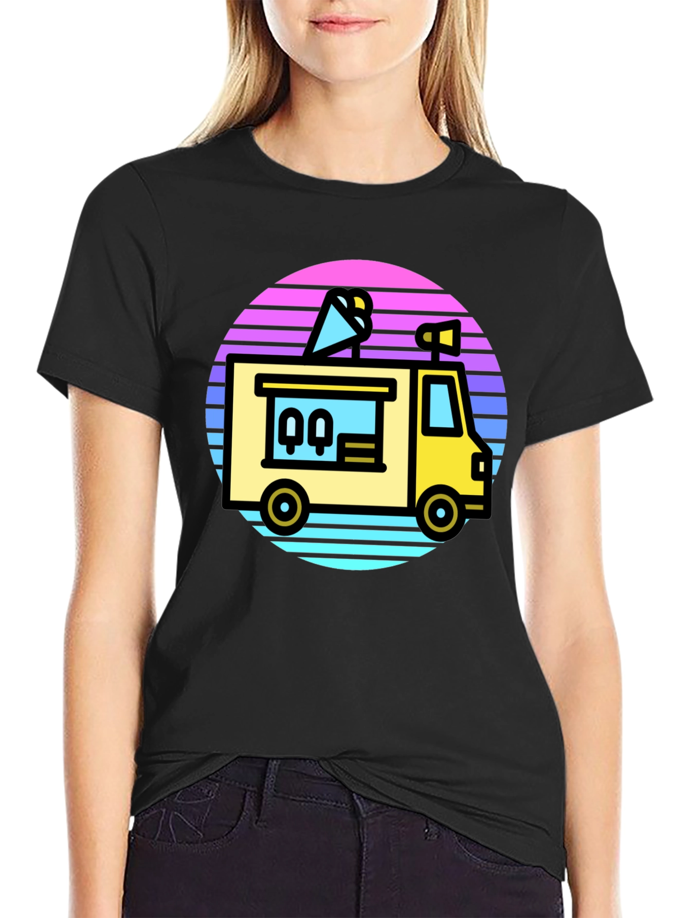 Retro Ice Cream Truck Graphic Tee