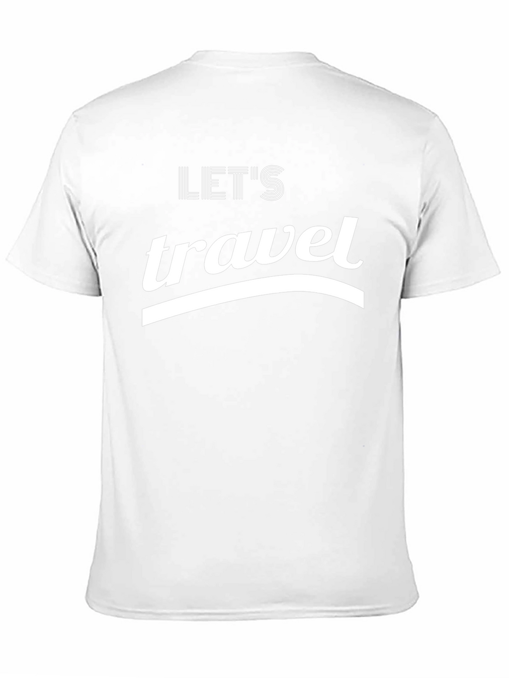 Lets Travel Black Graphic T-Shirt
