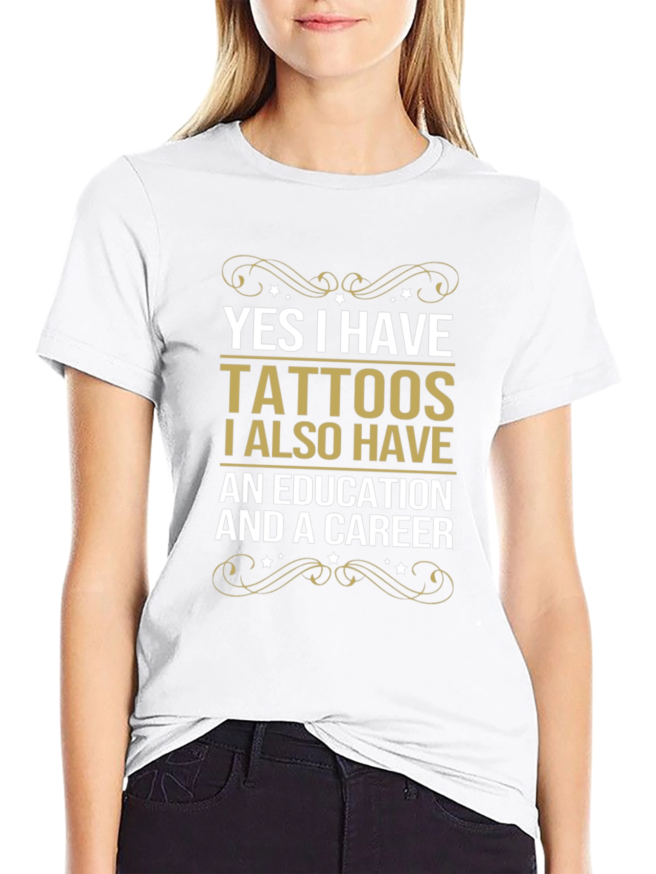 Tattoos Education Career Funny Slogan Tee