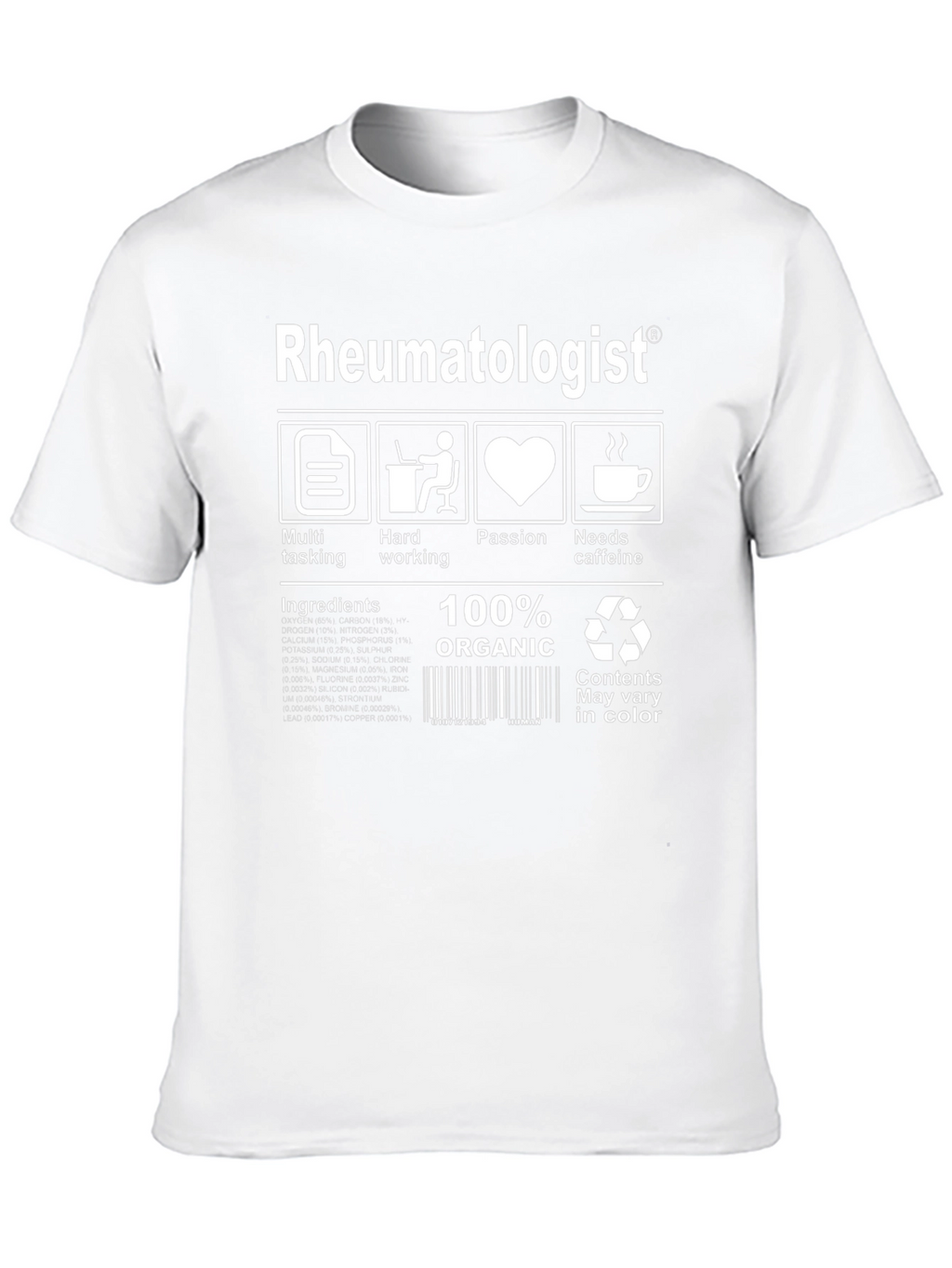 Rheumatologist 100% Organic T-Shirt