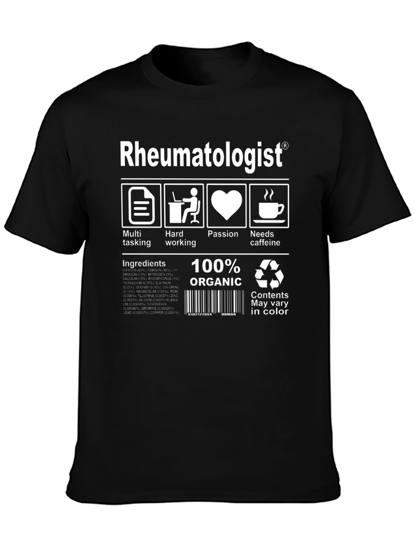 Rheumatologist 100% Organic T-Shirt