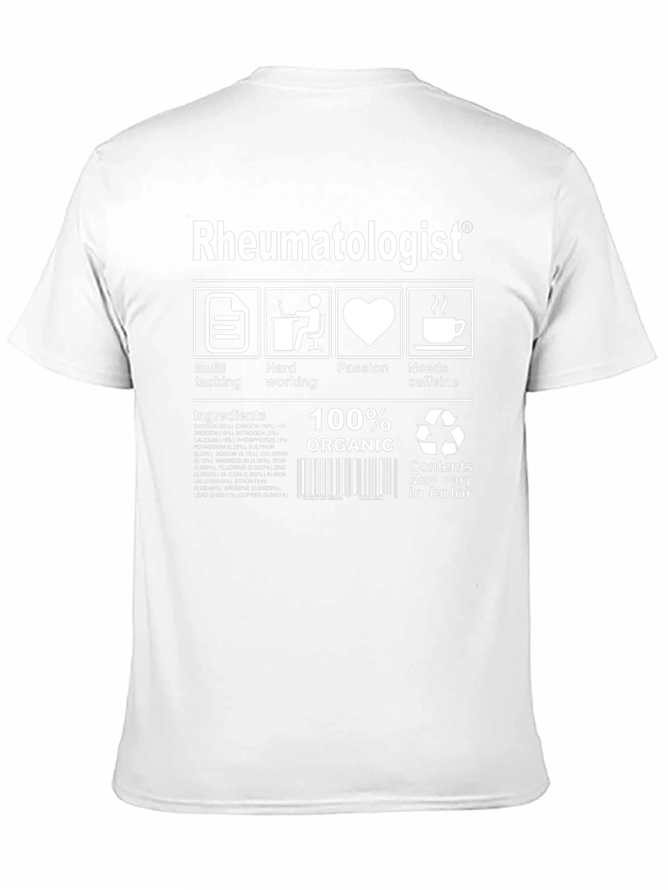 Rheumatologist 100% Organic T-Shirt