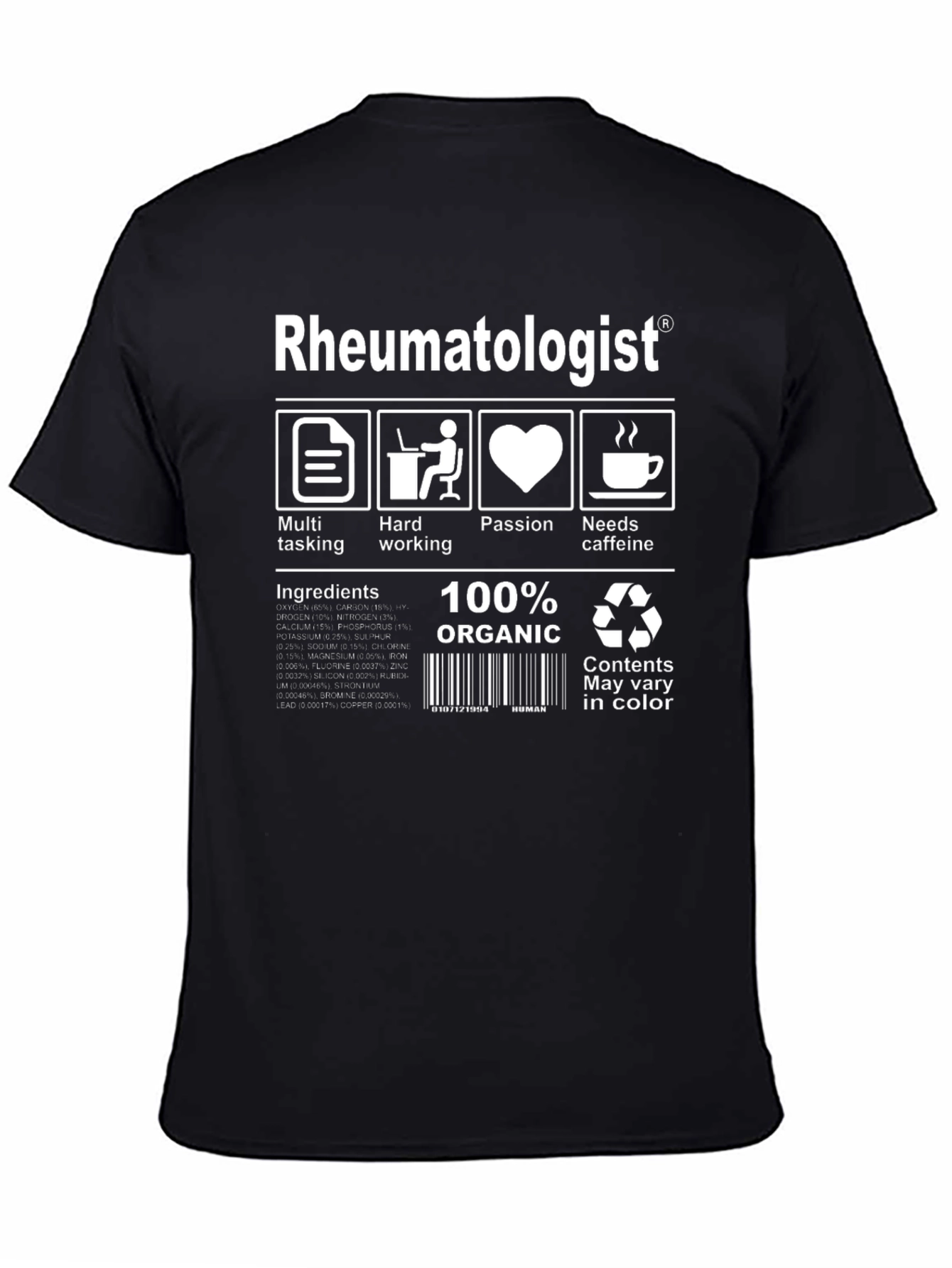 Rheumatologist 100% Organic T-Shirt
