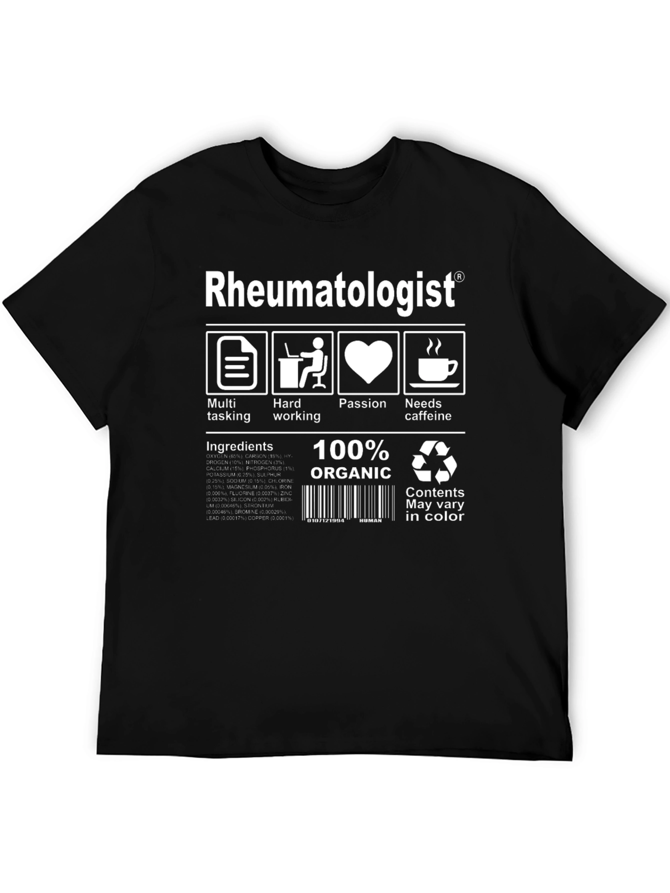Rheumatologist 100% Organic T-Shirt