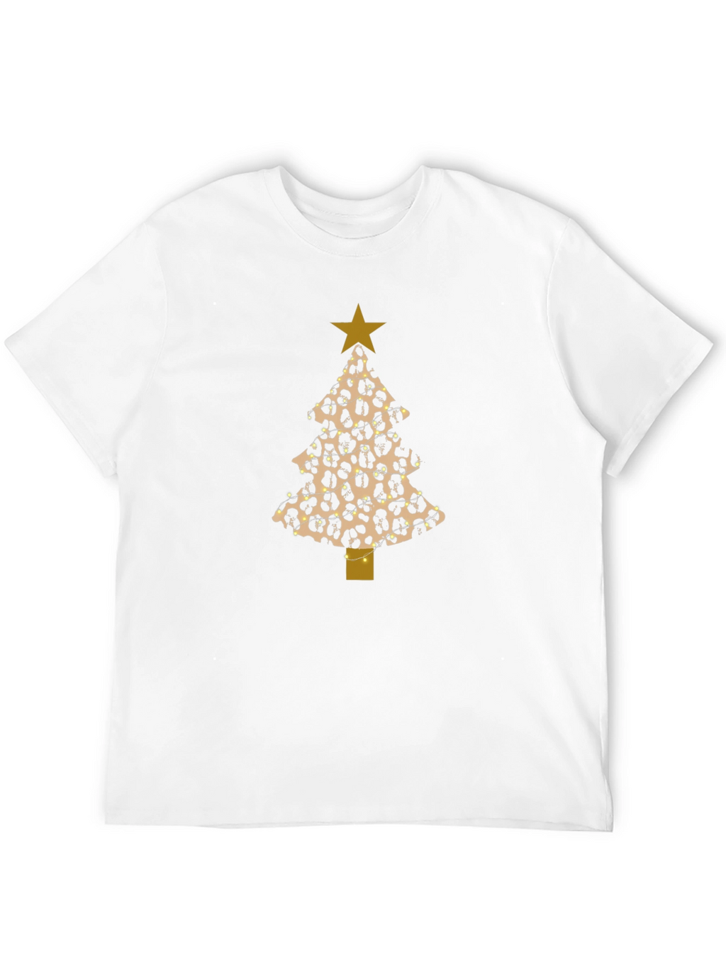 Leopard Print Christmas Tree T-Shirt