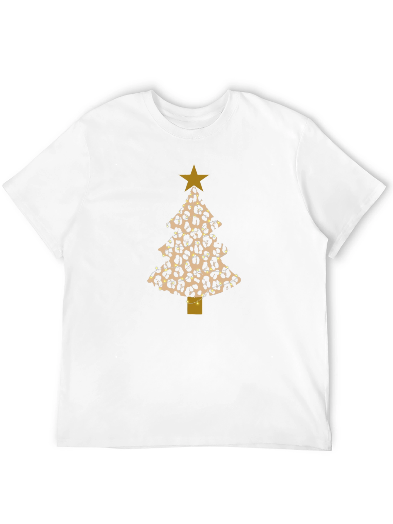 Leopard Print Christmas Tree T-Shirt