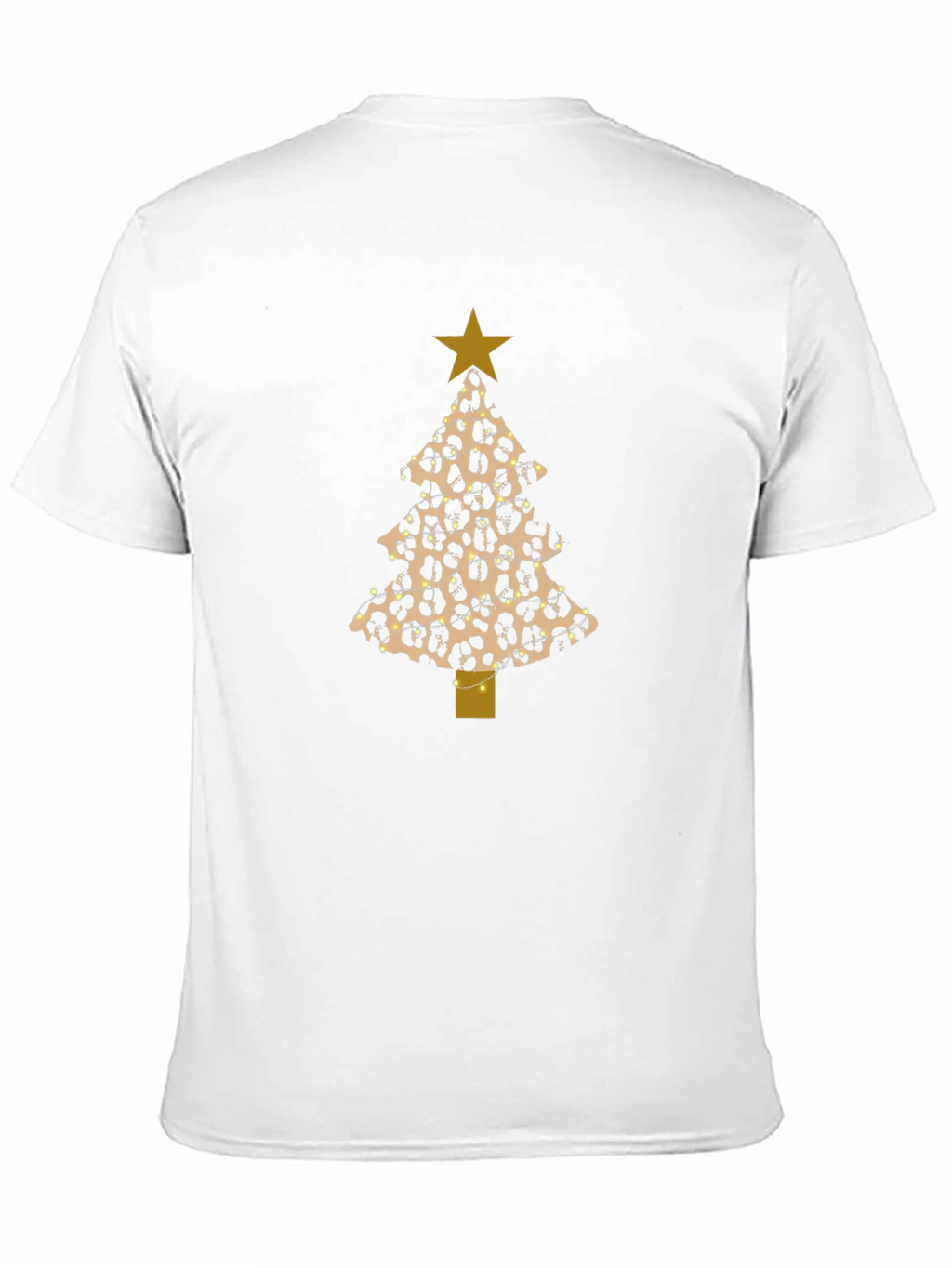 Leopard Print Christmas Tree T-Shirt