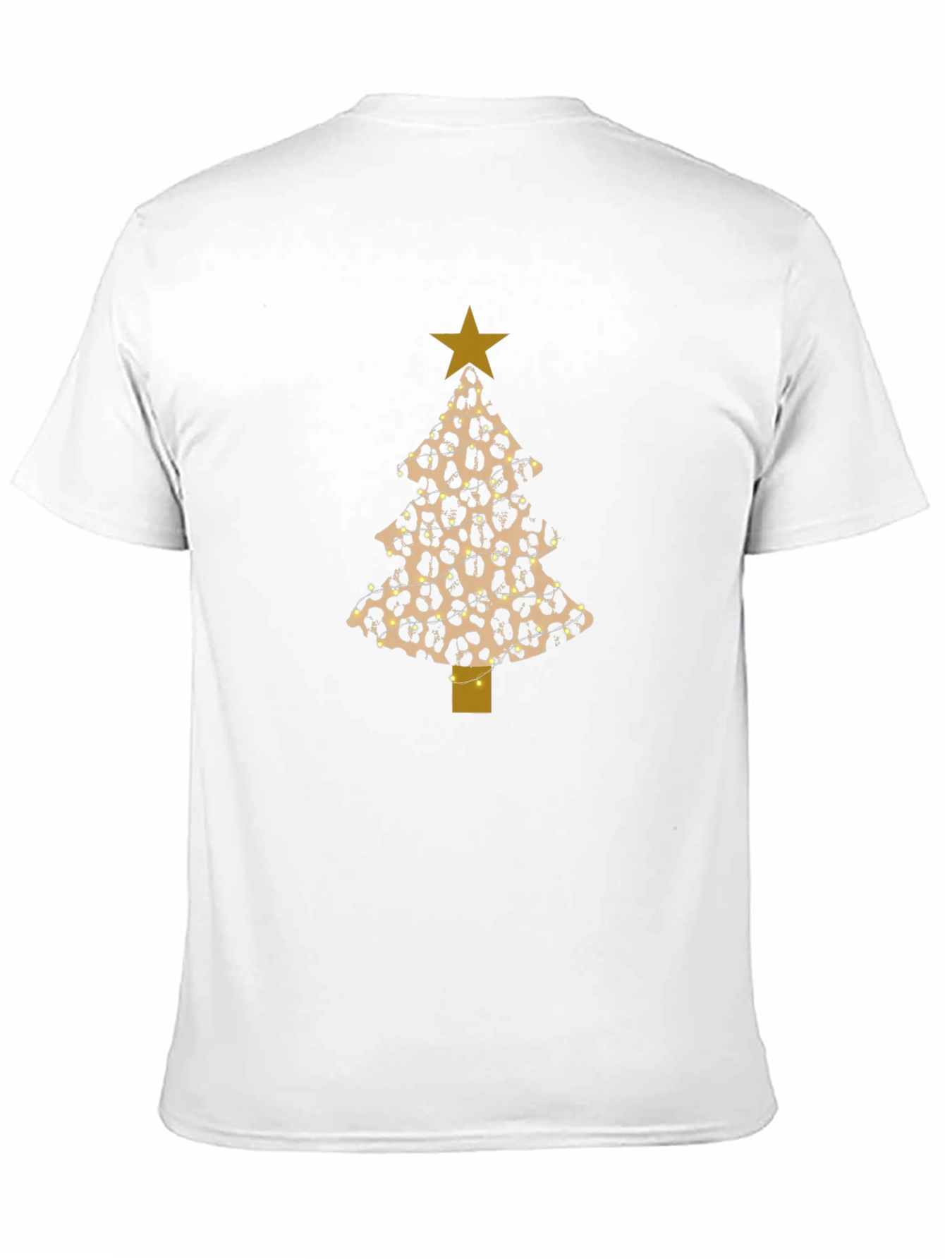 Leopard Print Christmas Tree T-Shirt