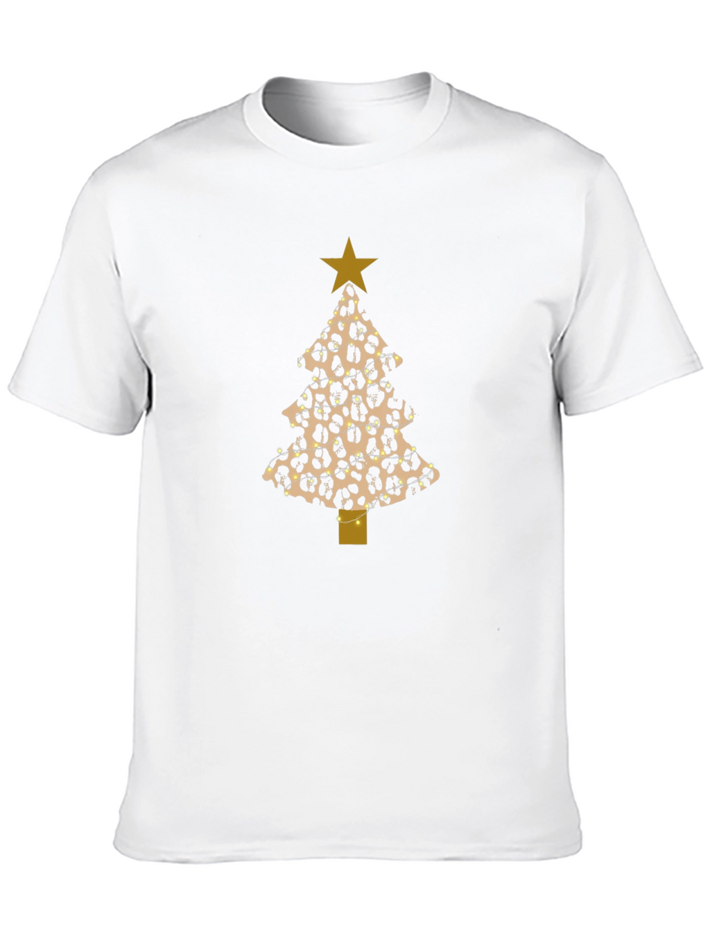 Leopard Print Christmas Tree T-Shirt