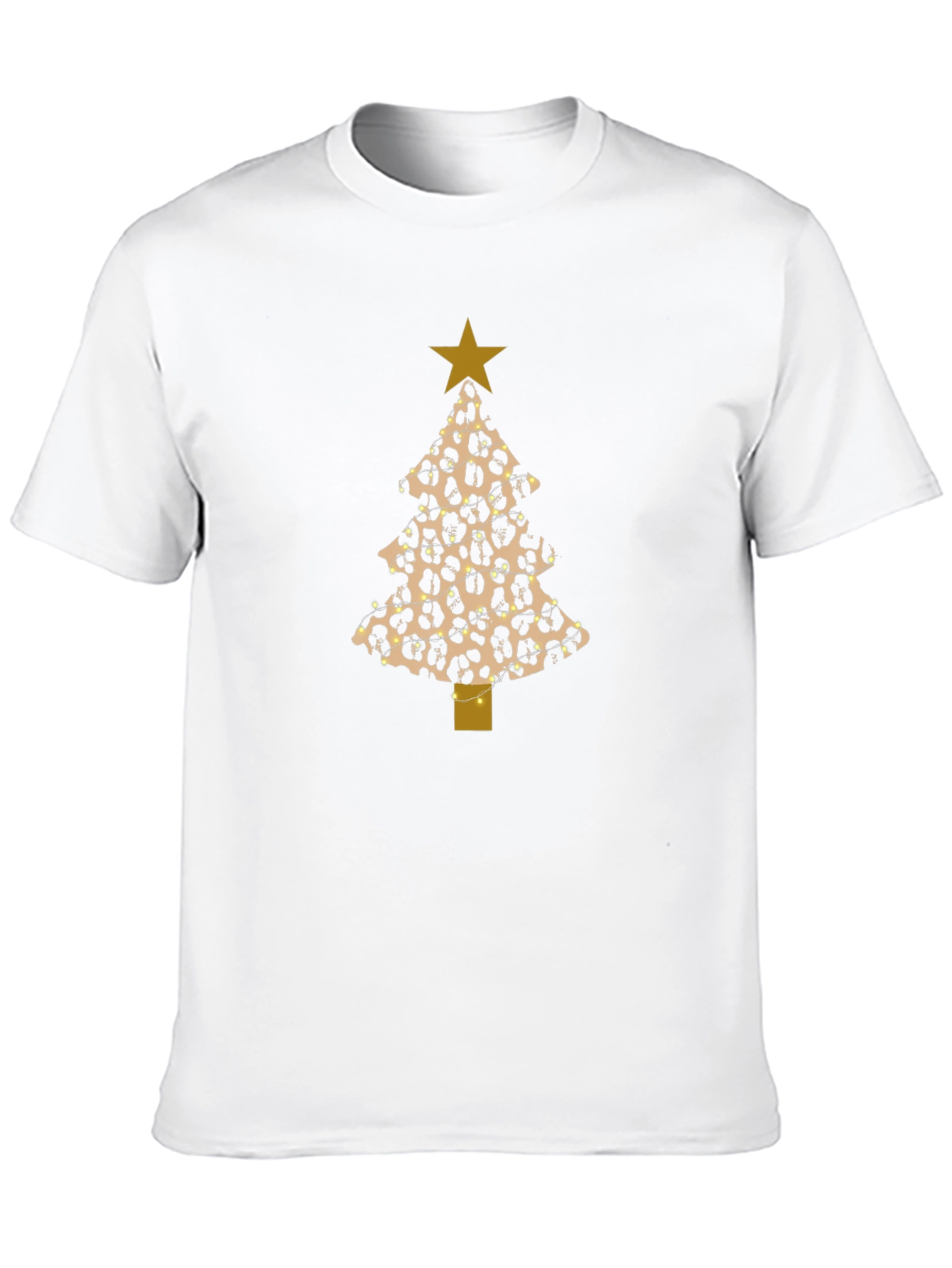 Leopard Print Christmas Tree T-Shirt