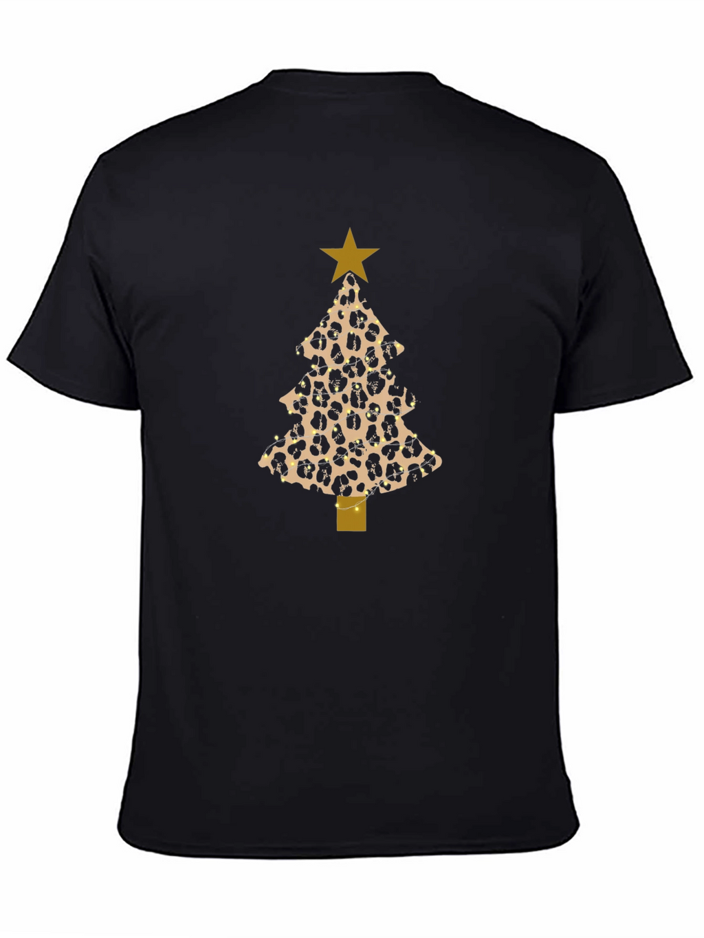 Leopard Print Christmas Tree T-Shirt
