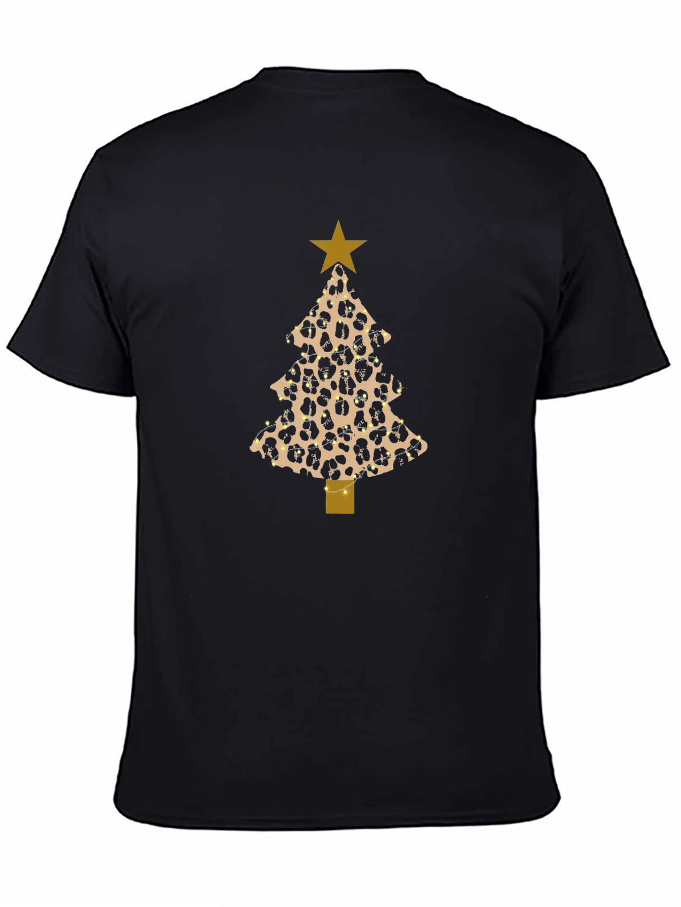 Leopard Print Christmas Tree T-Shirt