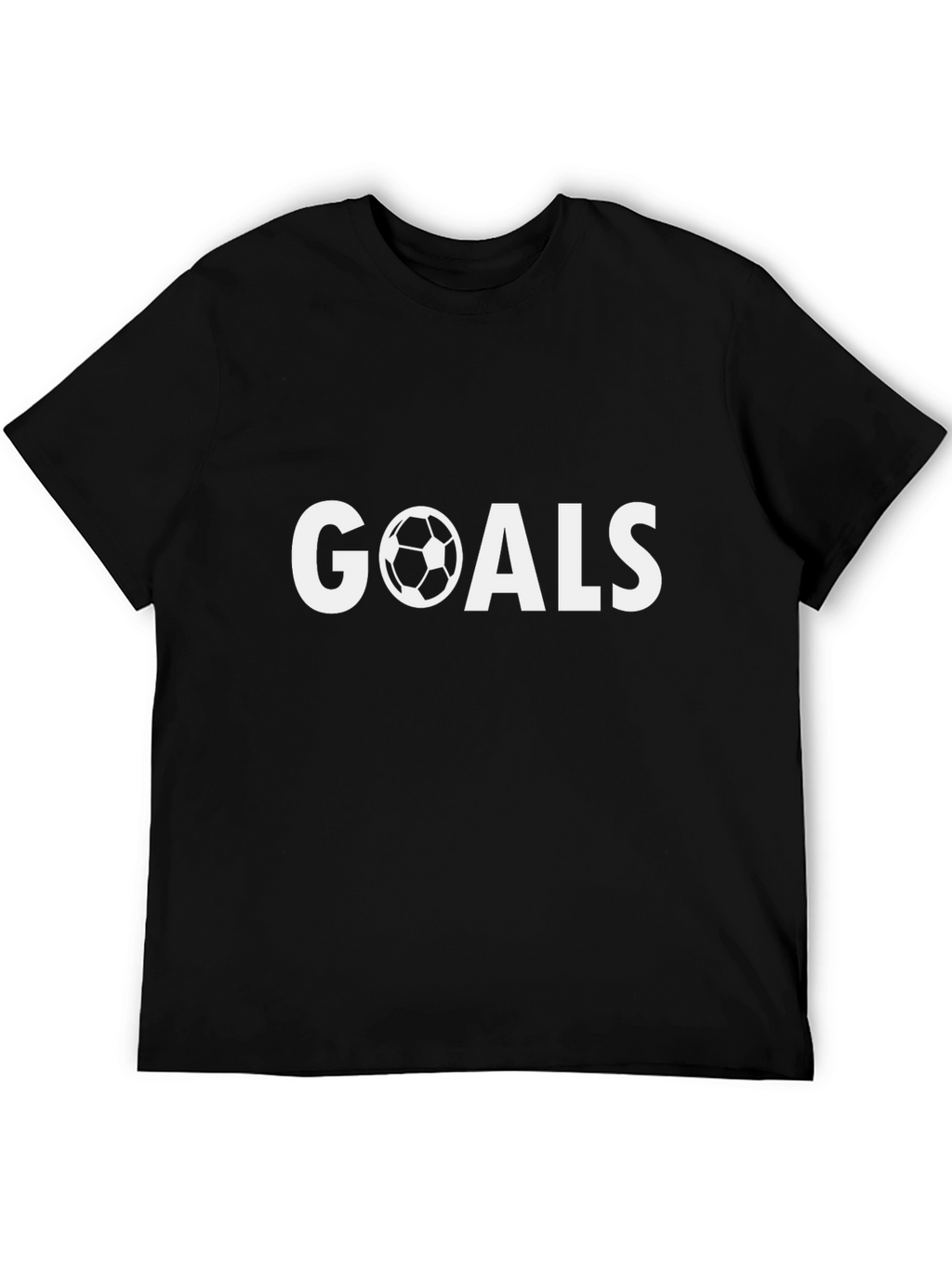 Goals Soccer Graphic T-Shirt - Black