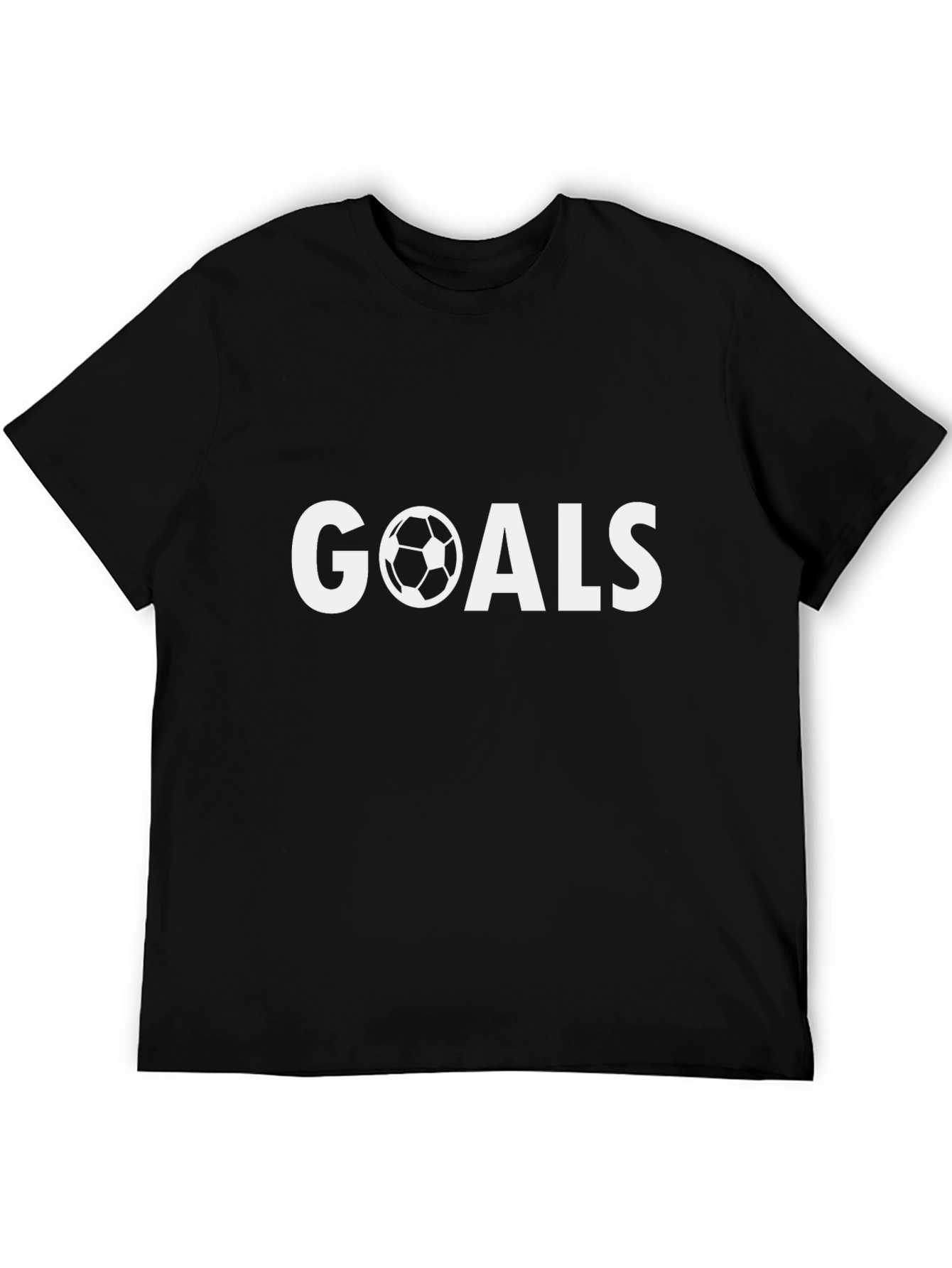 Goals Soccer Graphic T-Shirt - Black
