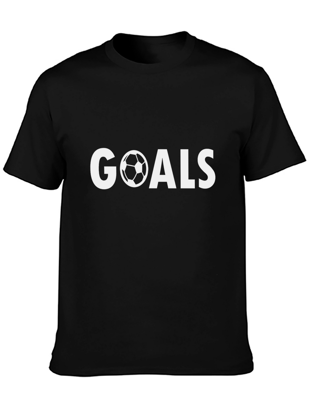 Goals Soccer Graphic T-Shirt - Black