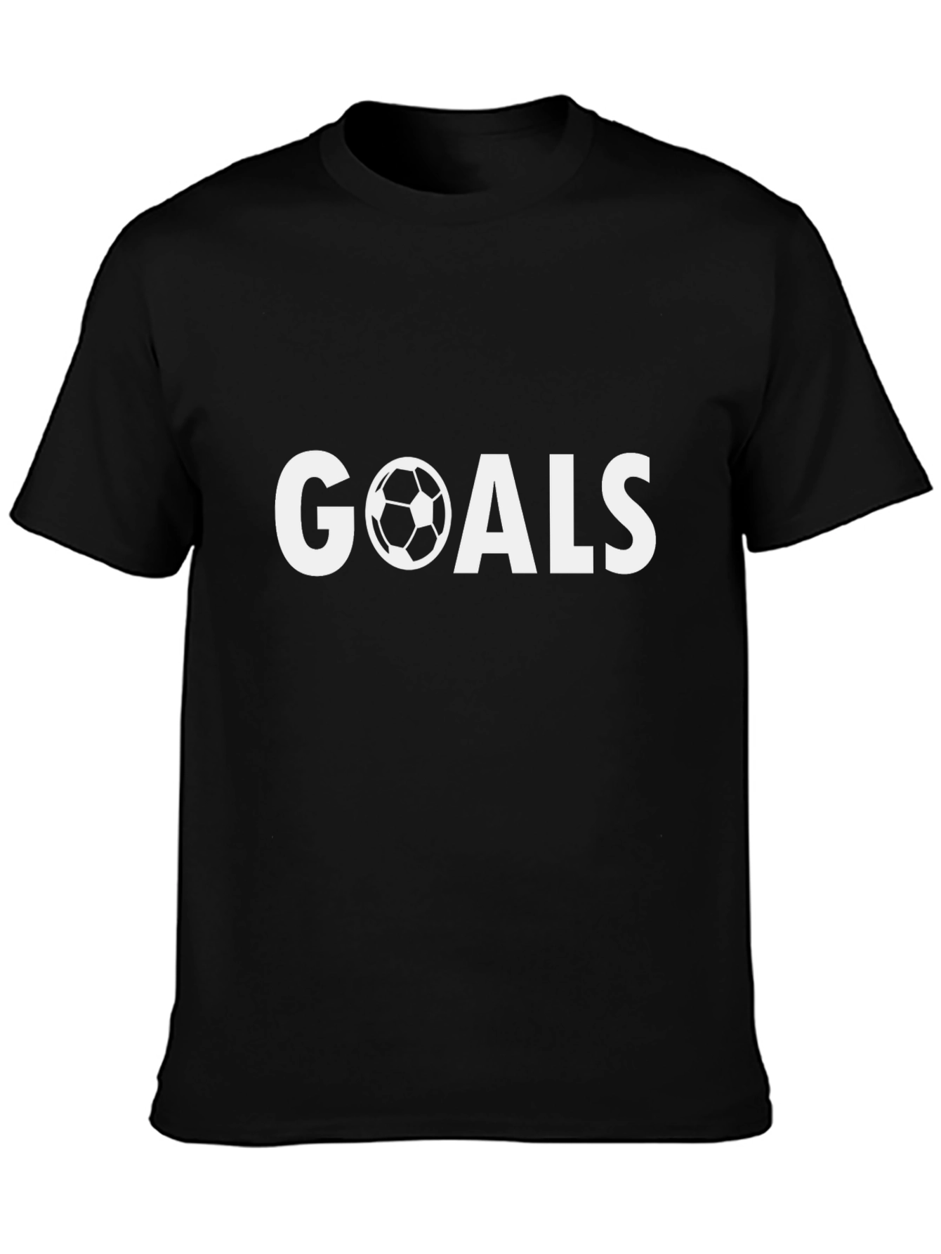Goals Soccer Graphic T-Shirt - Black