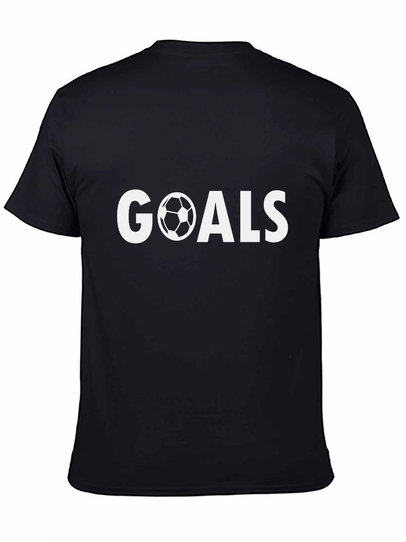 Goals Soccer Graphic T-Shirt - Black
