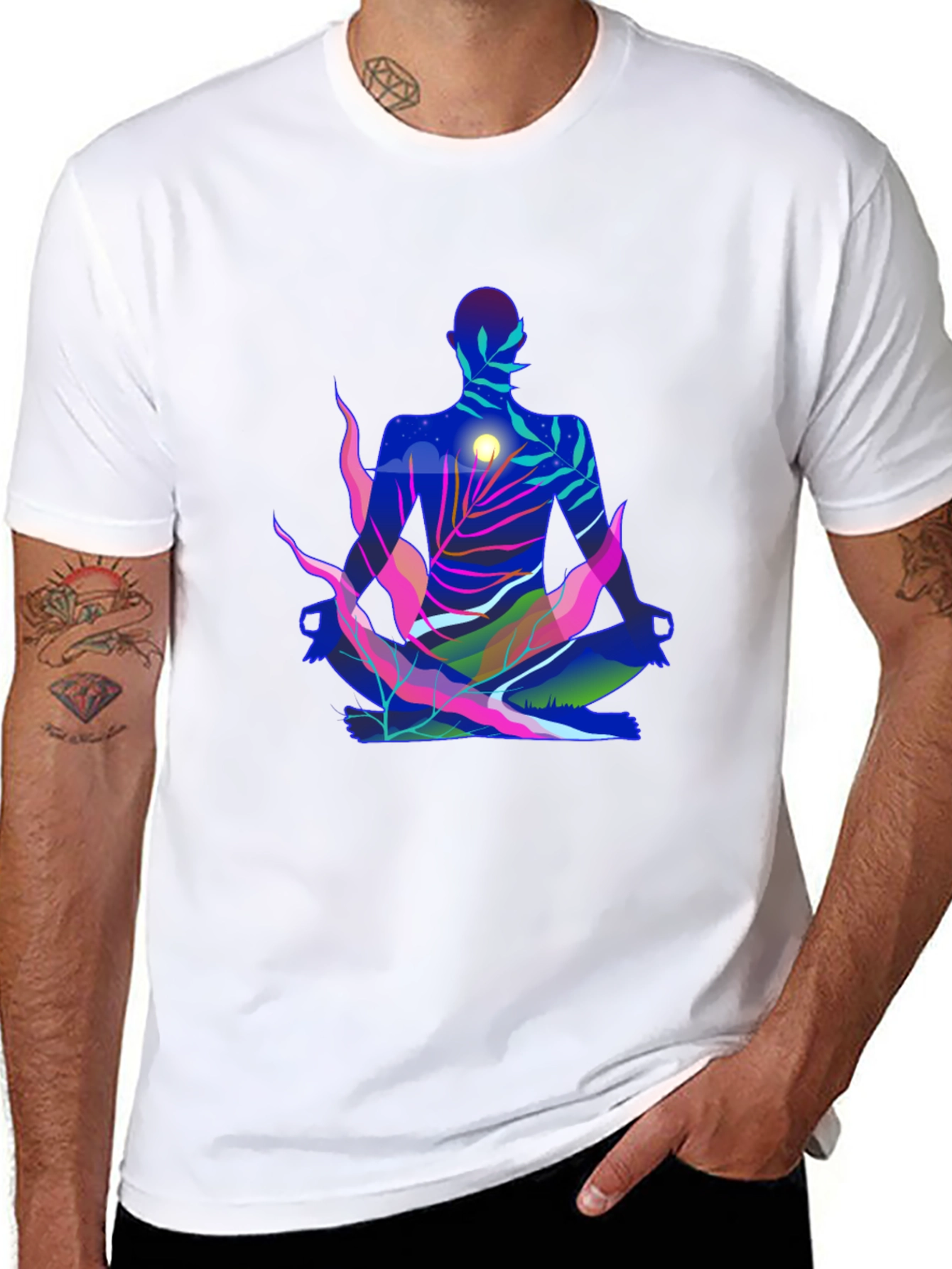 Zen Nature Meditating T-Shirt