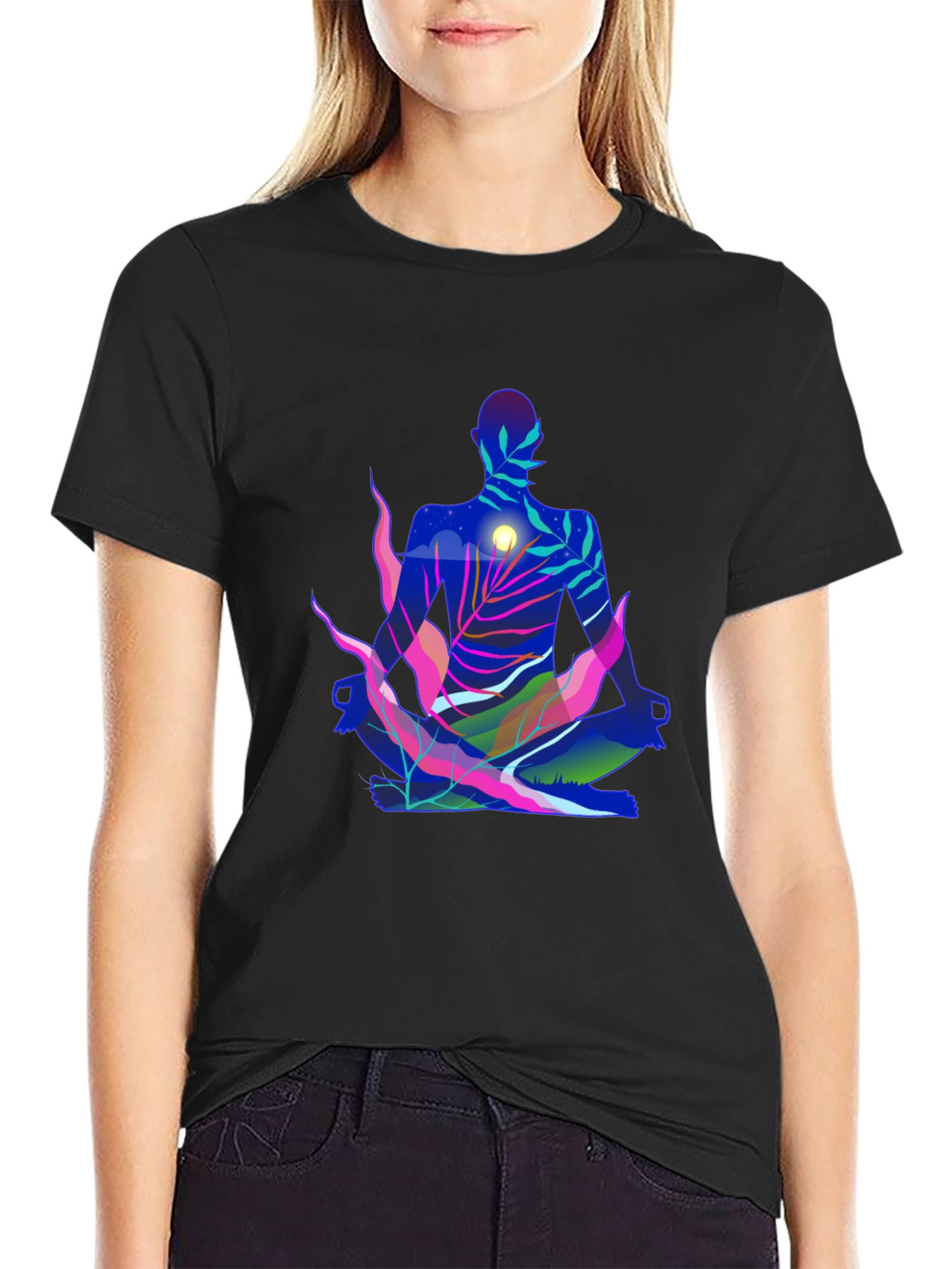 Zen Nature Meditating T-Shirt