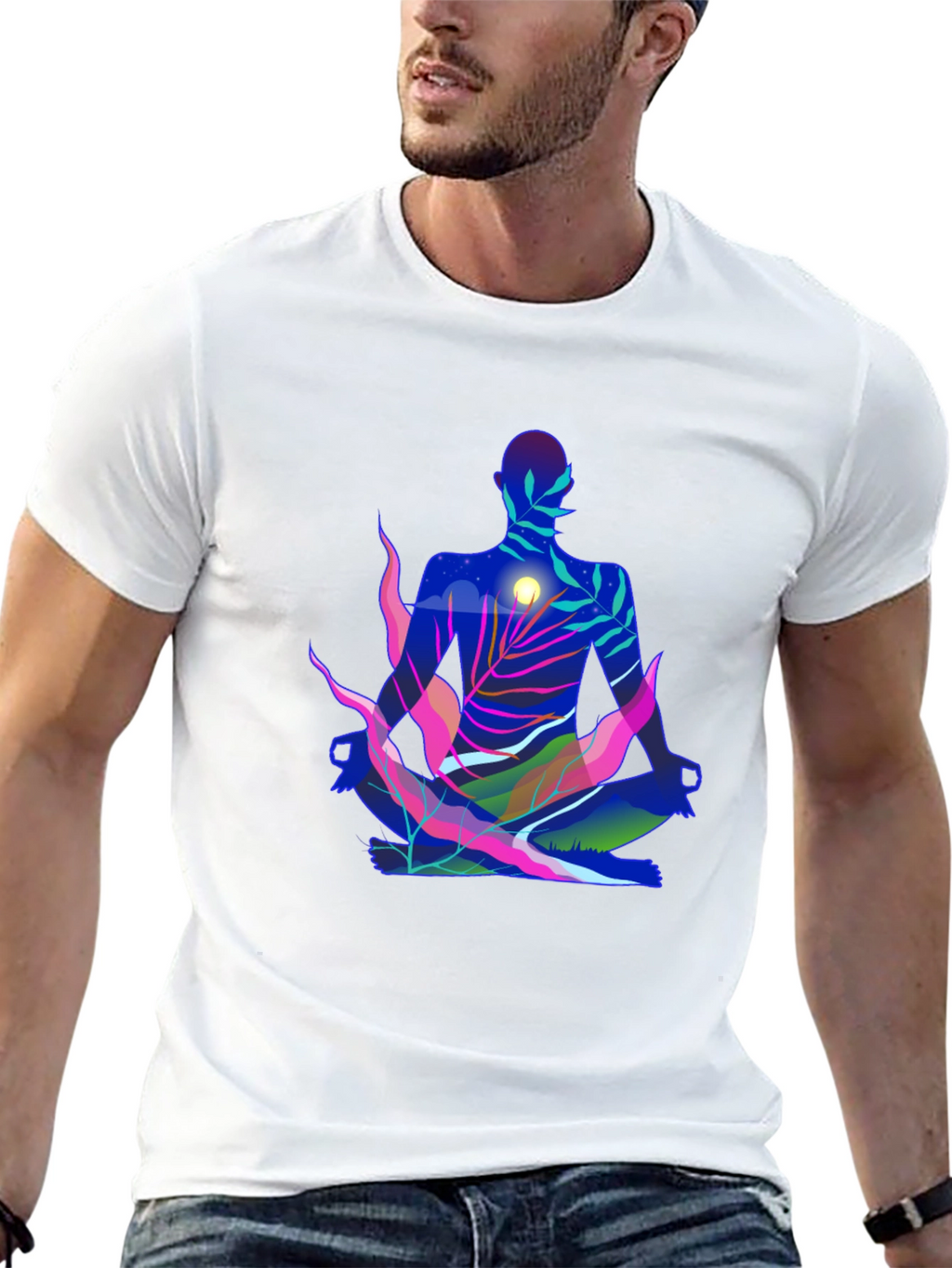 Zen Nature Meditating T-Shirt