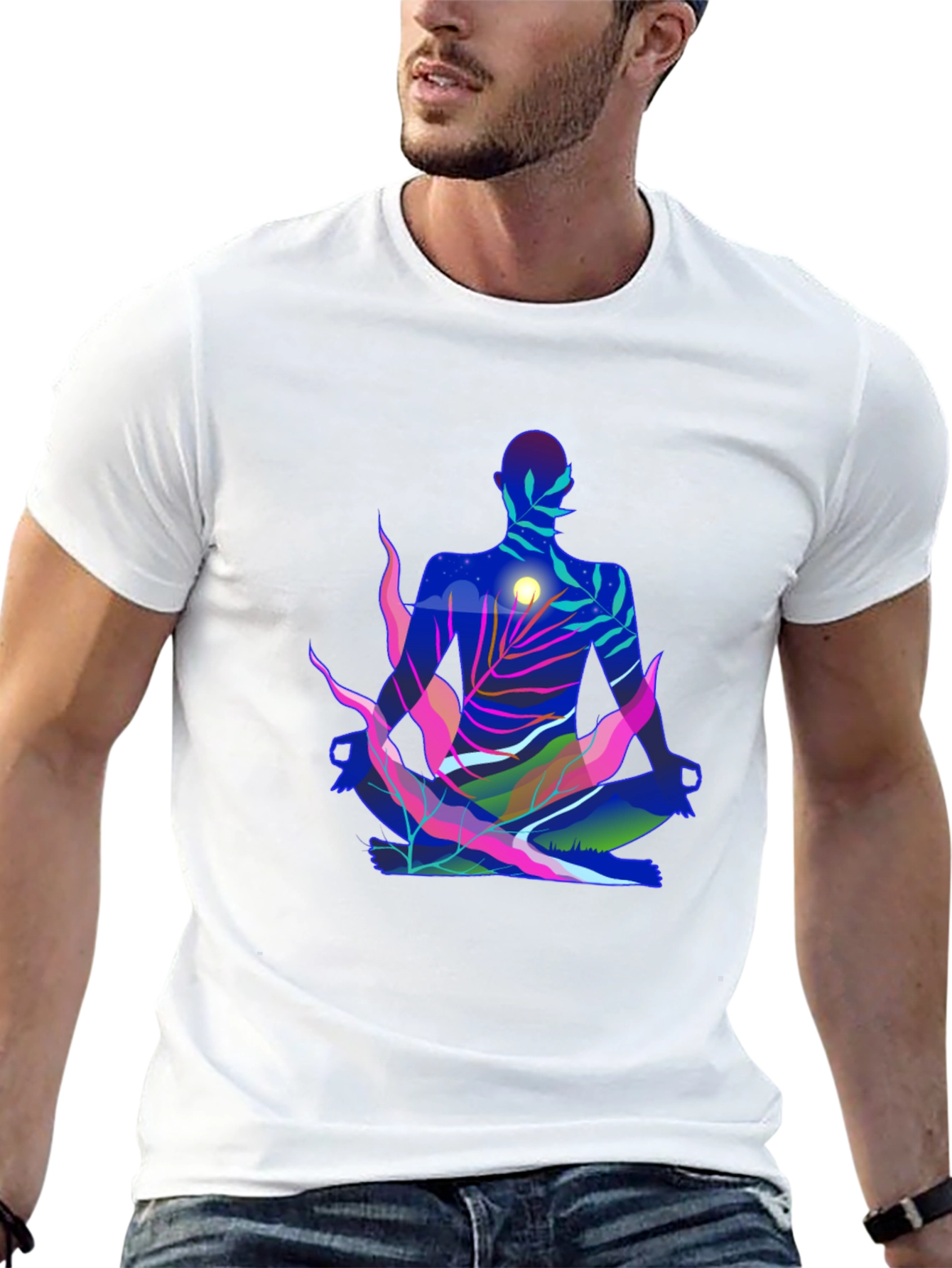 Zen Nature Meditating T-Shirt