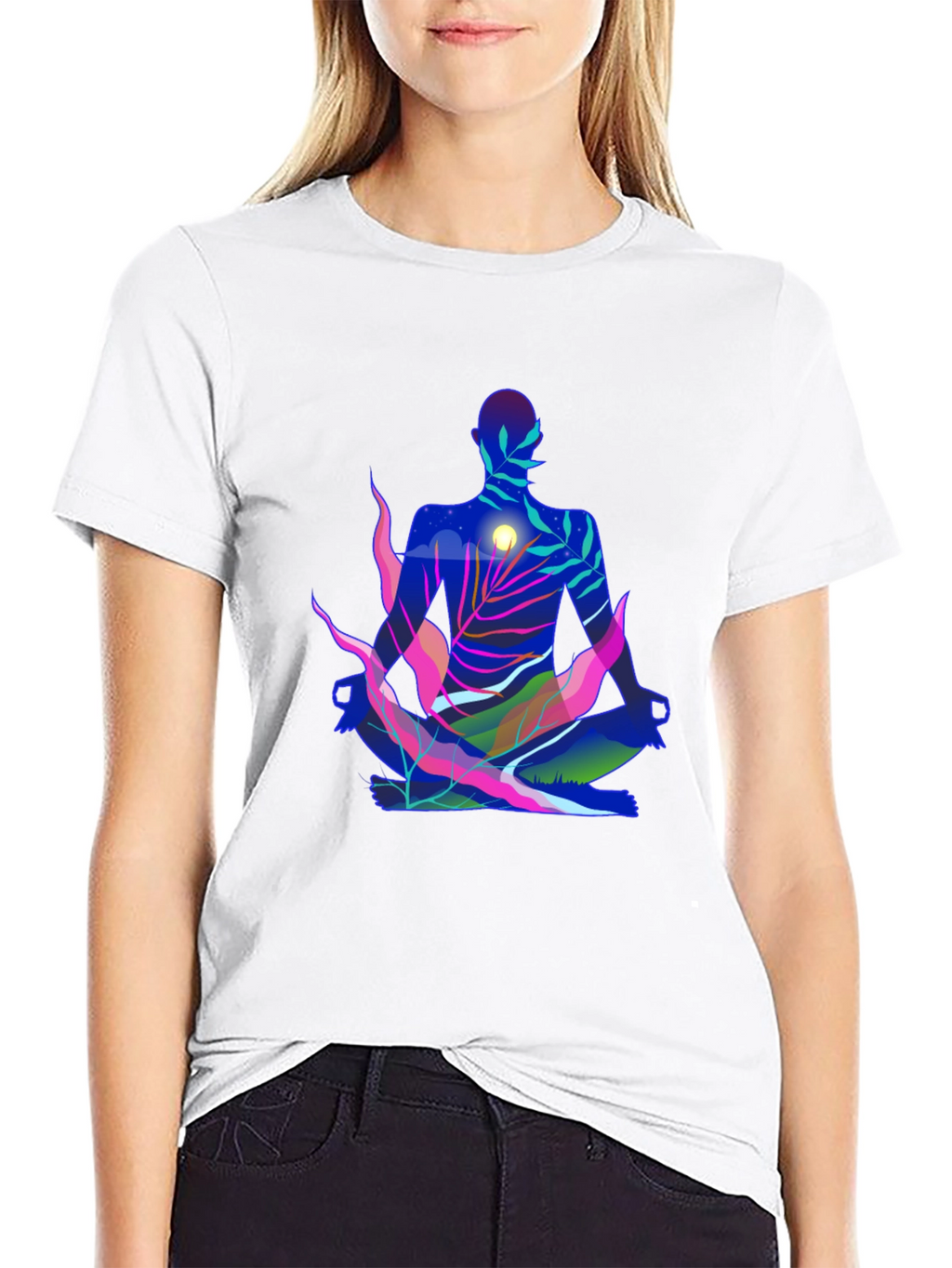 Zen Nature Meditating T-Shirt