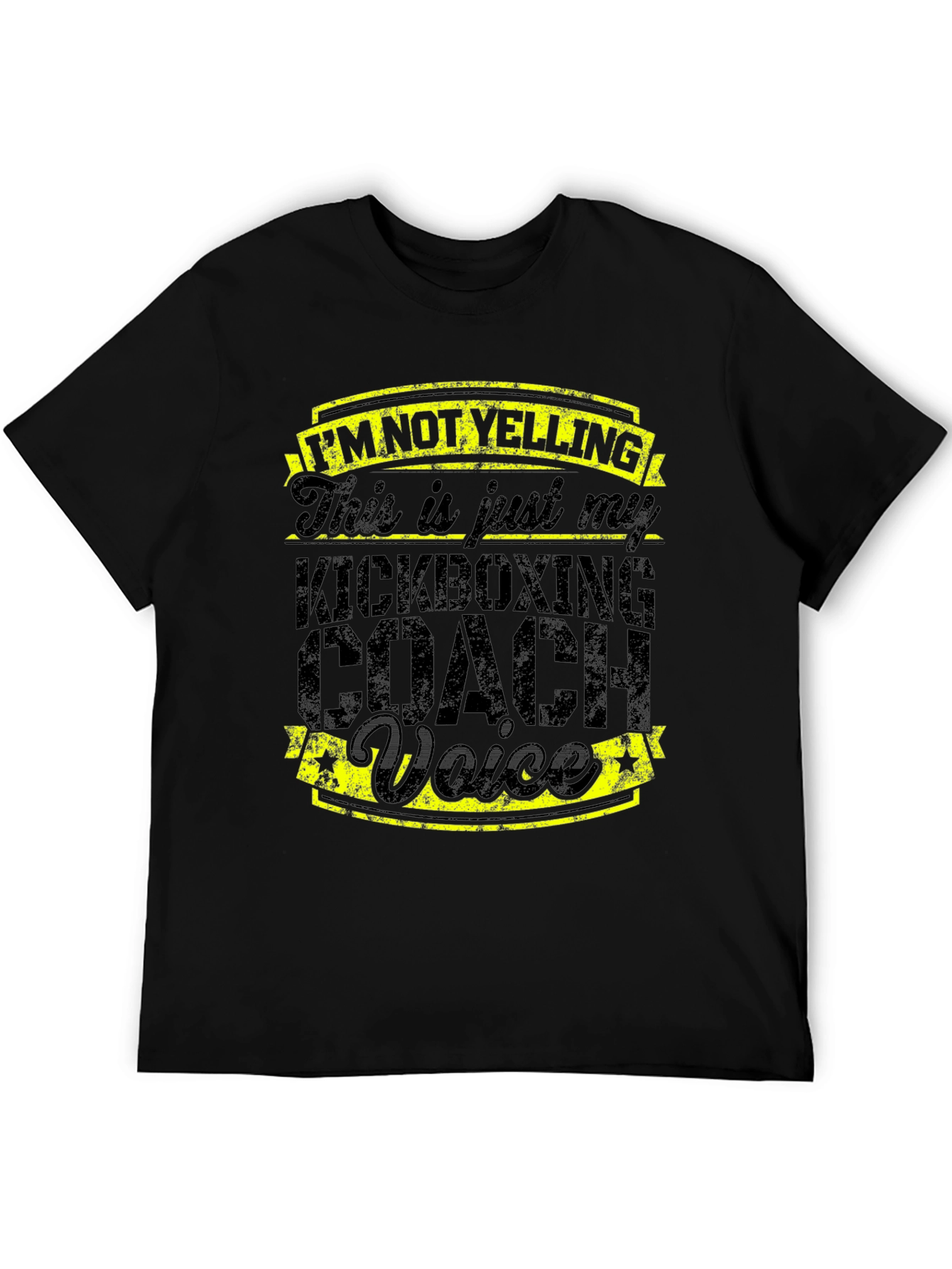 Kickboxing Coach Voice T-Shirt - Funny Gym Trainer Tee