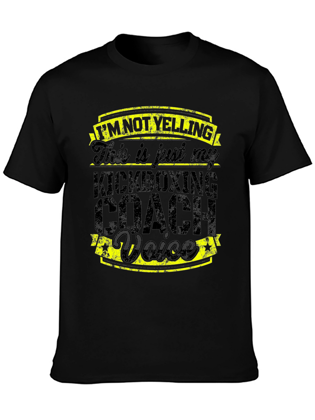 Kickboxing Coach Voice T-Shirt - Funny Gym Trainer Tee