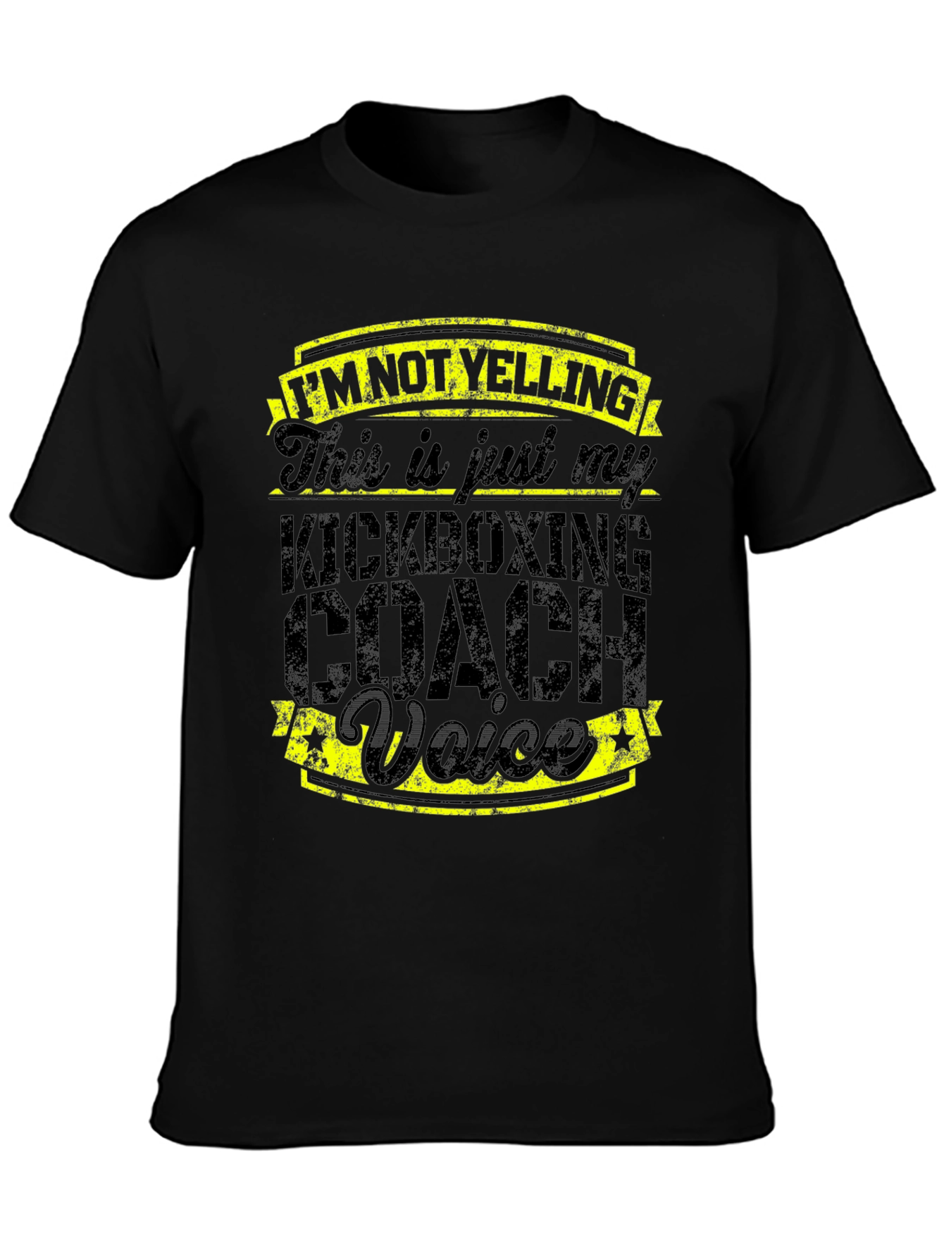 Kickboxing Coach Voice T-Shirt - Funny Gym Trainer Tee