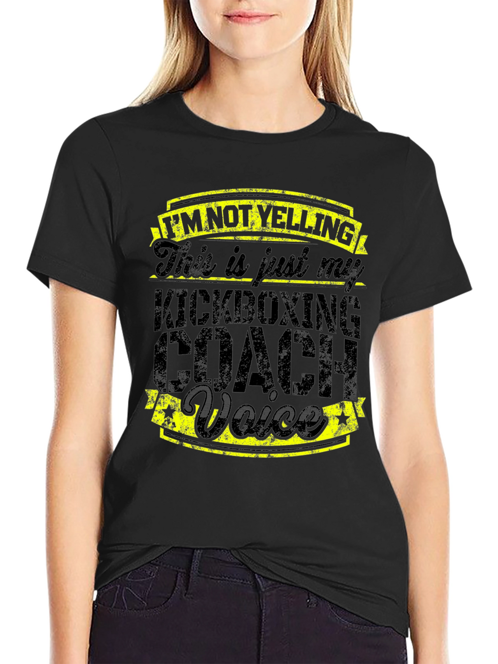 Kickboxing Coach Voice T-Shirt - Funny Gym Trainer Tee