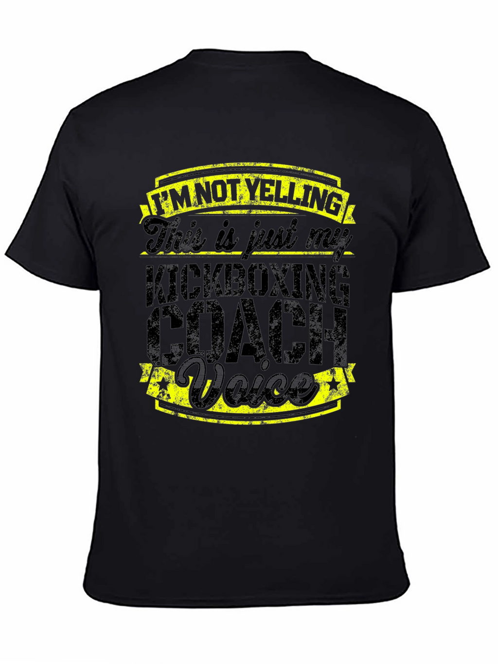 Kickboxing Coach Voice T-Shirt - Funny Gym Trainer Tee