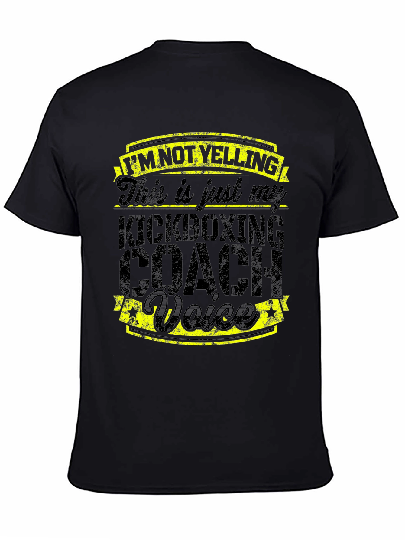 Kickboxing Coach Voice T-Shirt - Funny Gym Trainer Tee