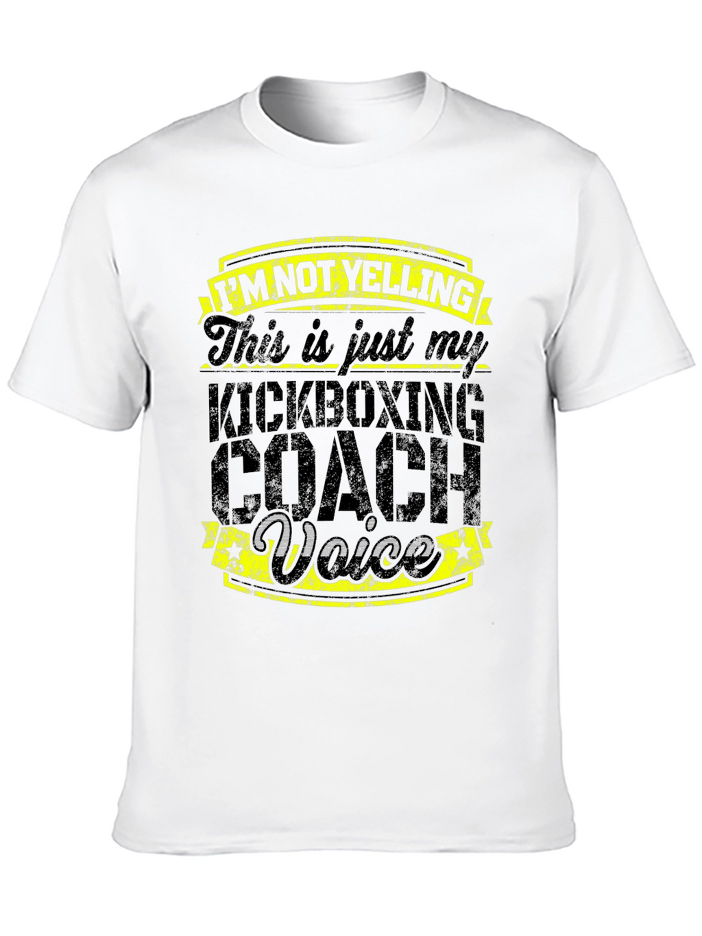 Kickboxing Coach Voice T-Shirt - Funny Gym Trainer Tee