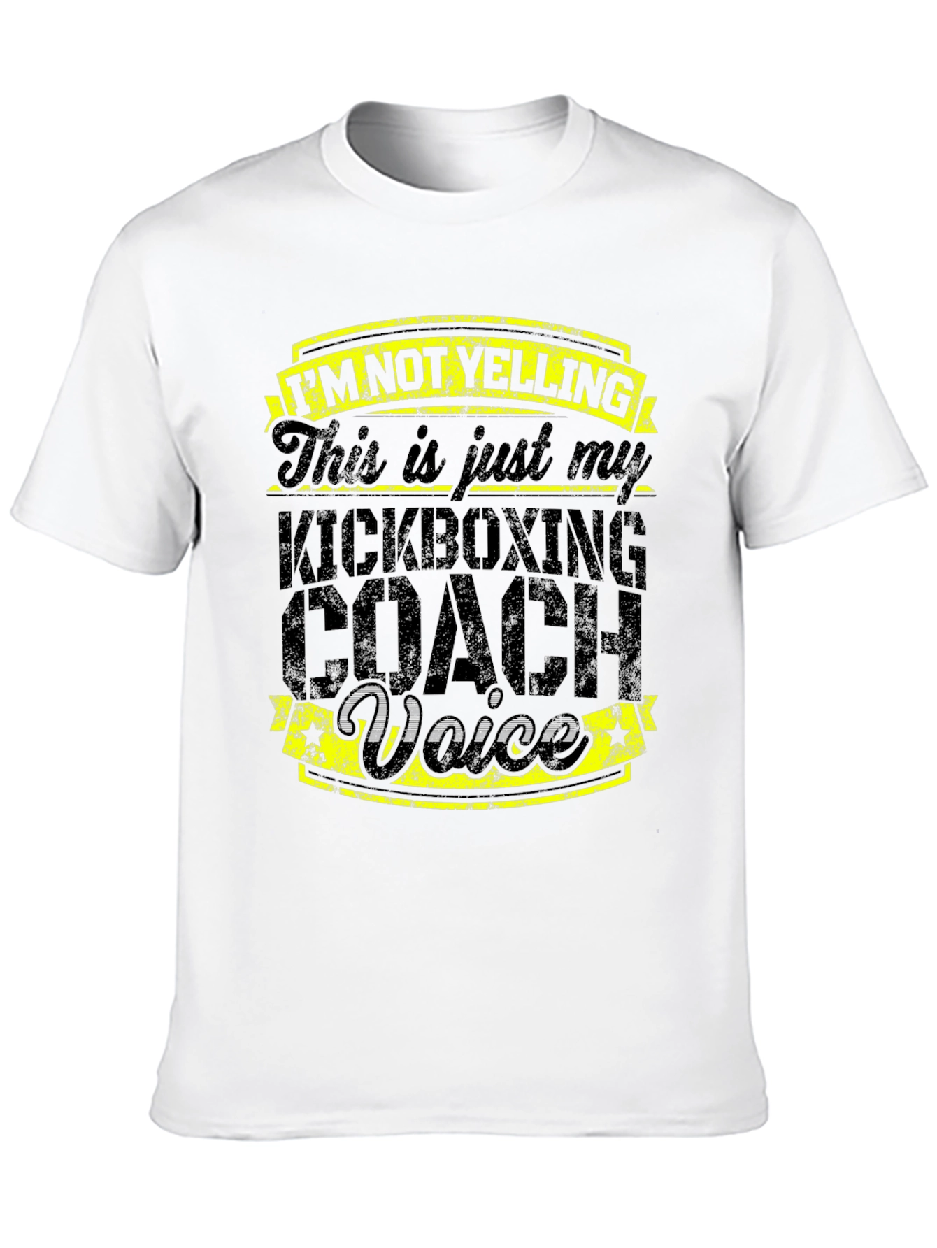 Kickboxing Coach Voice T-Shirt - Funny Gym Trainer Tee