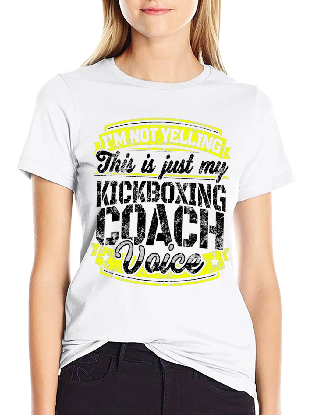 Kickboxing Coach Voice T-Shirt - Funny Gym Trainer Tee