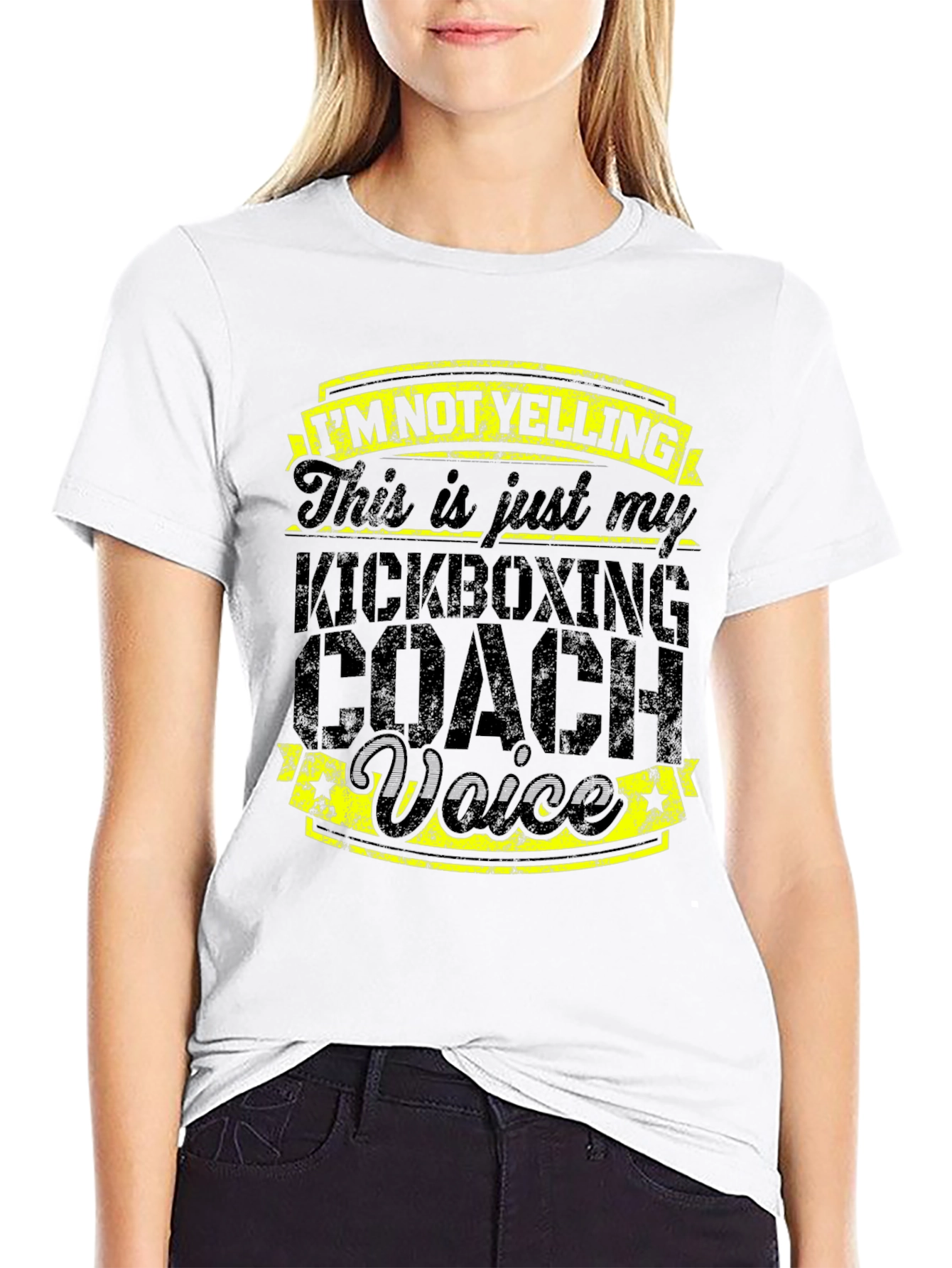 Kickboxing Coach Voice T-Shirt - Funny Gym Trainer Tee