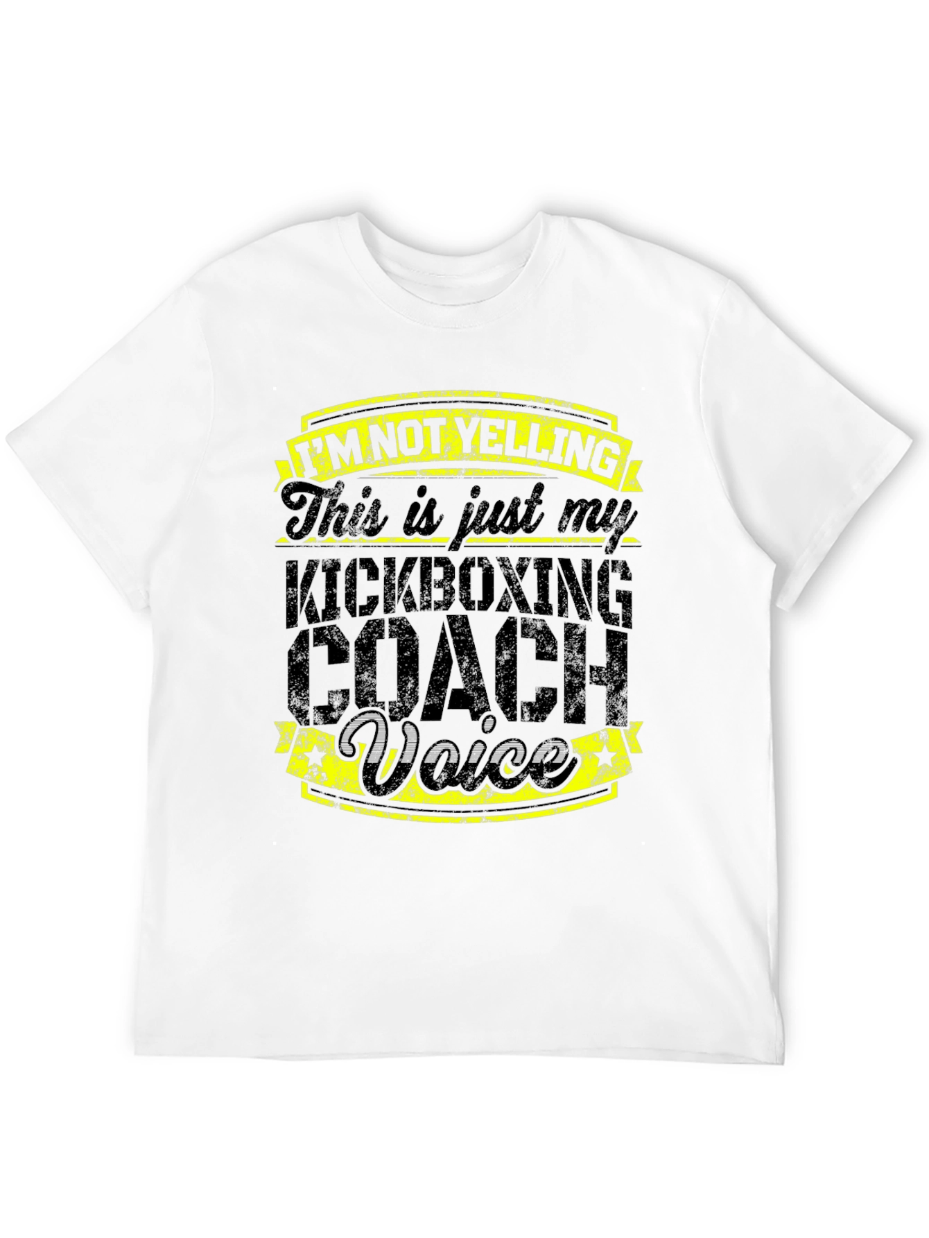 Kickboxing Coach Voice T-Shirt - Funny Gym Trainer Tee