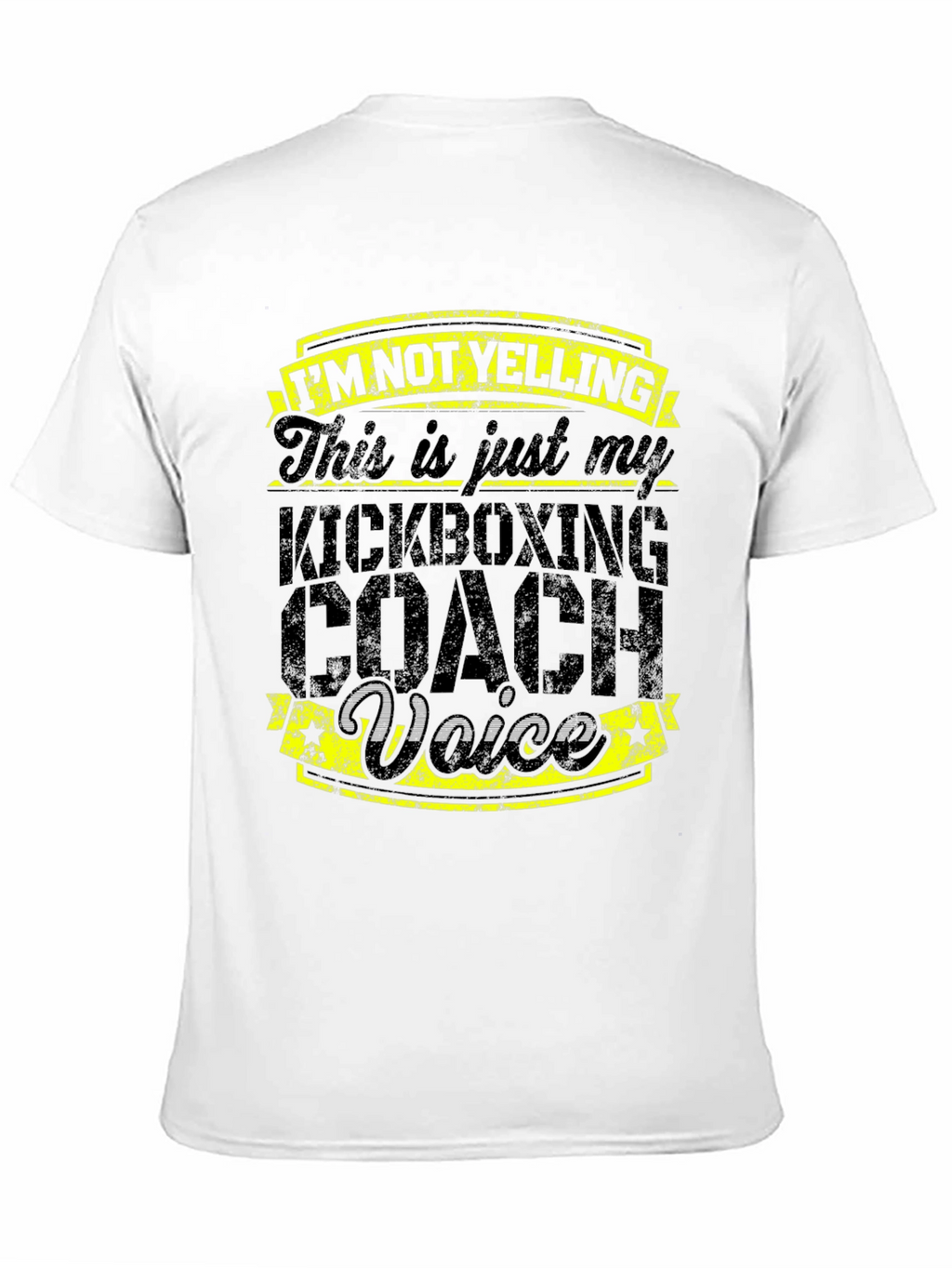 Kickboxing Coach Voice T-Shirt - Funny Gym Trainer Tee