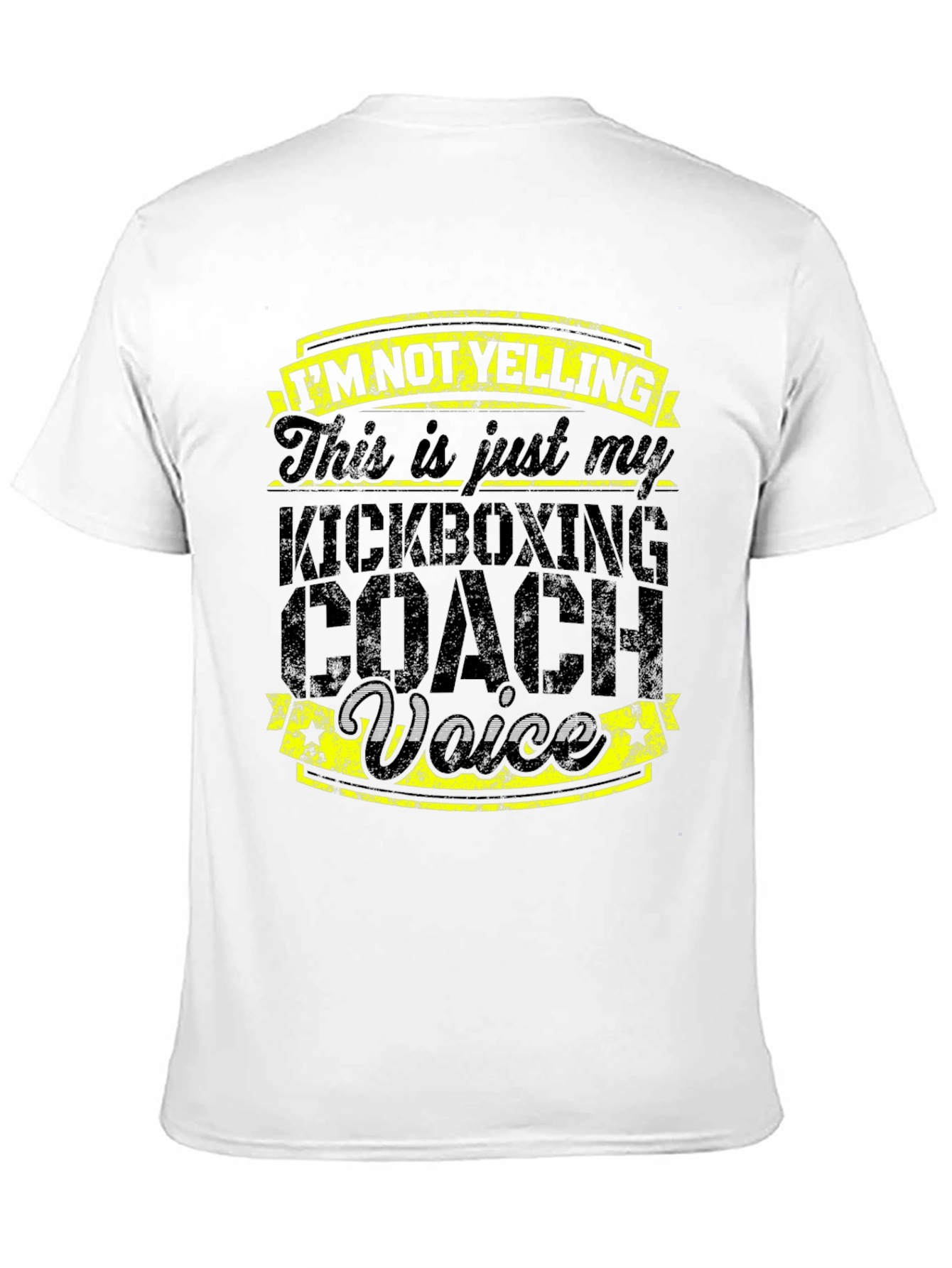 Kickboxing Coach Voice T-Shirt - Funny Gym Trainer Tee