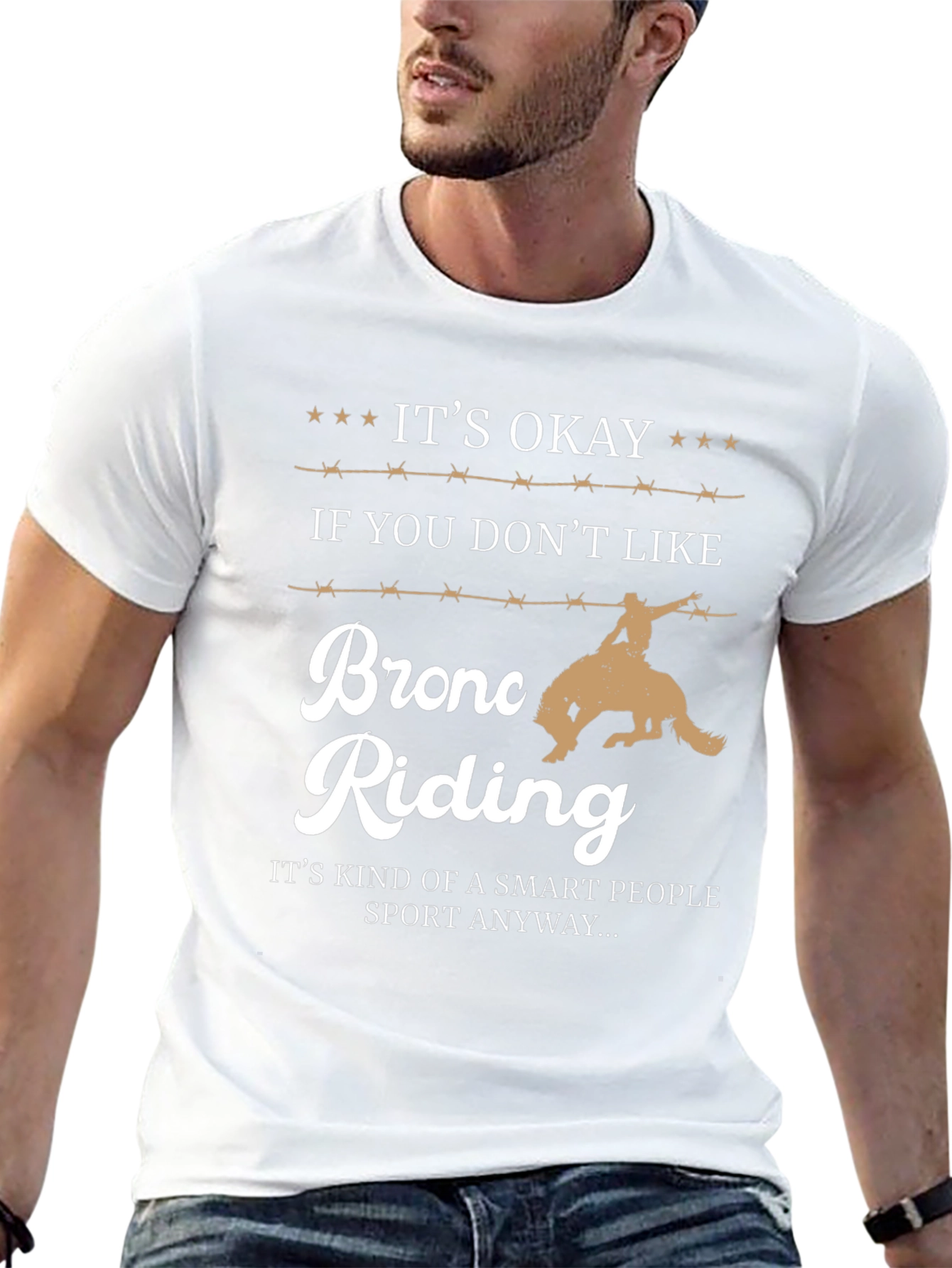 Bronc Riding Smart People T-Shirt