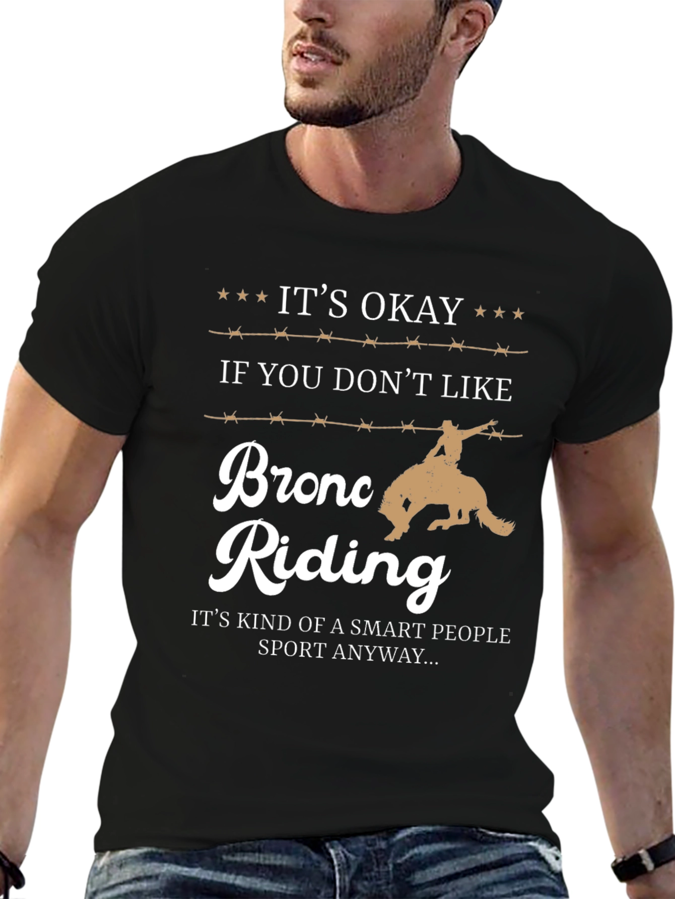 Bronc Riding Smart People T-Shirt