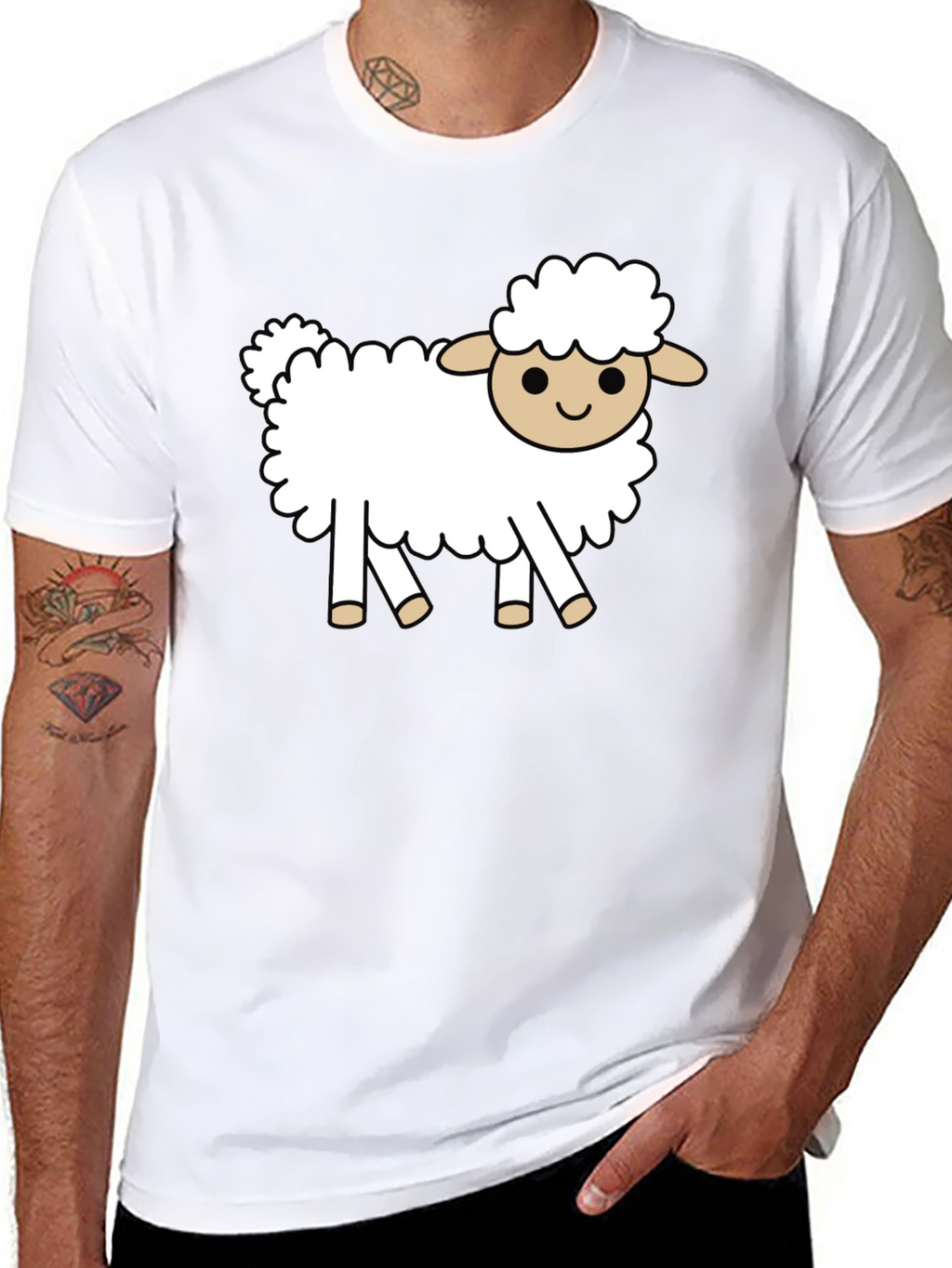 Sheep Graphic Tee - Cute Animal Shirt