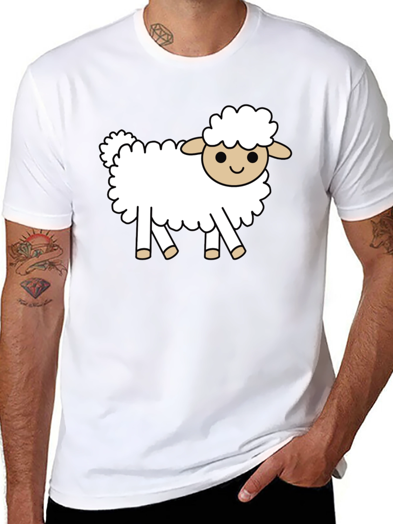 Sheep Graphic Tee - Cute Animal Shirt