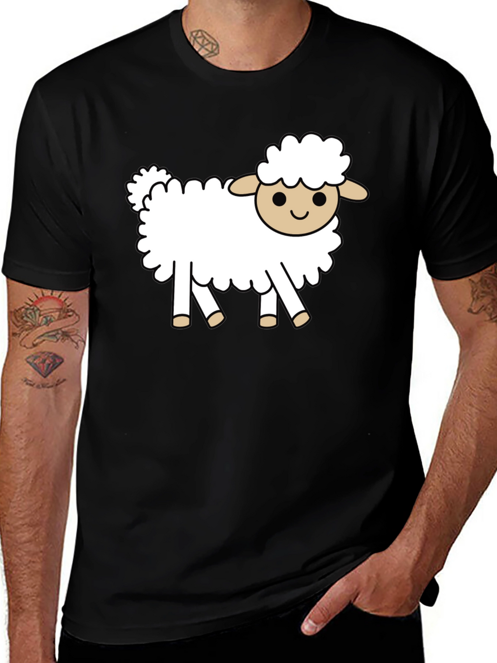 Sheep Graphic Tee - Cute Animal Shirt