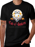 Cat-o-lantern Halloween T-Shirt - Carved With Kitty Love!