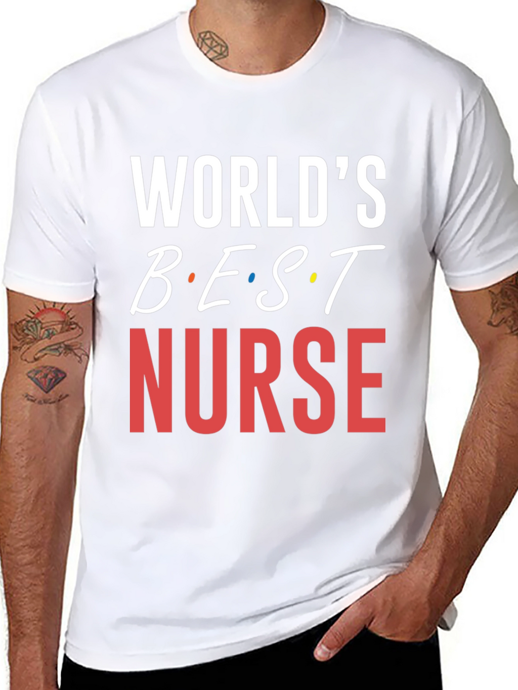 Worlds Best Nurse T-Shirt - Black