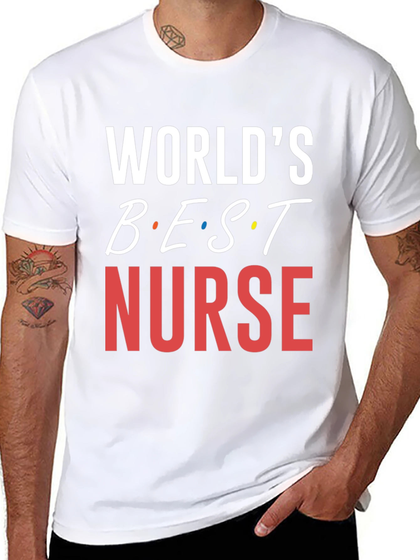 Worlds Best Nurse T-Shirt - Black