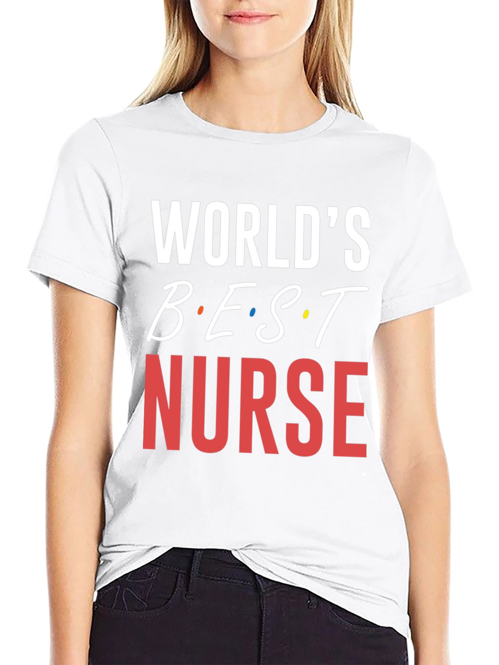 Worlds Best Nurse T-Shirt - Black